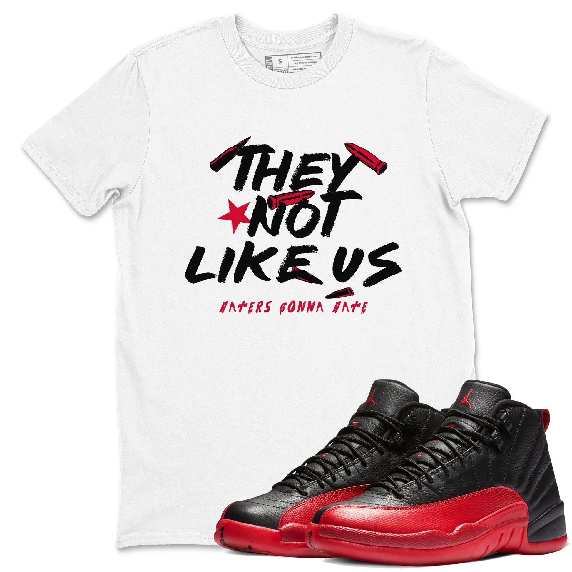 They Not Like Us Sneaker Tees - Air Jordan 12 Flu Game