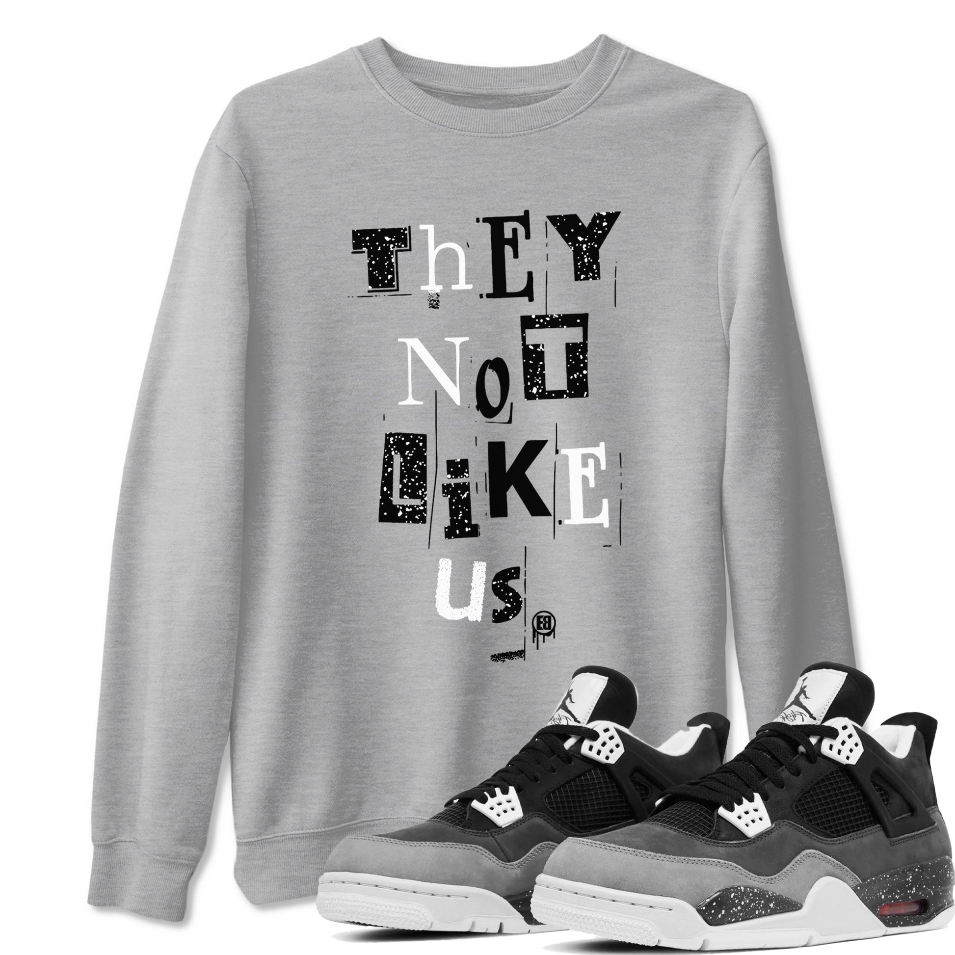 Vintage They Not Like Us Sneaker Tees - Air Jordan 4 Fear