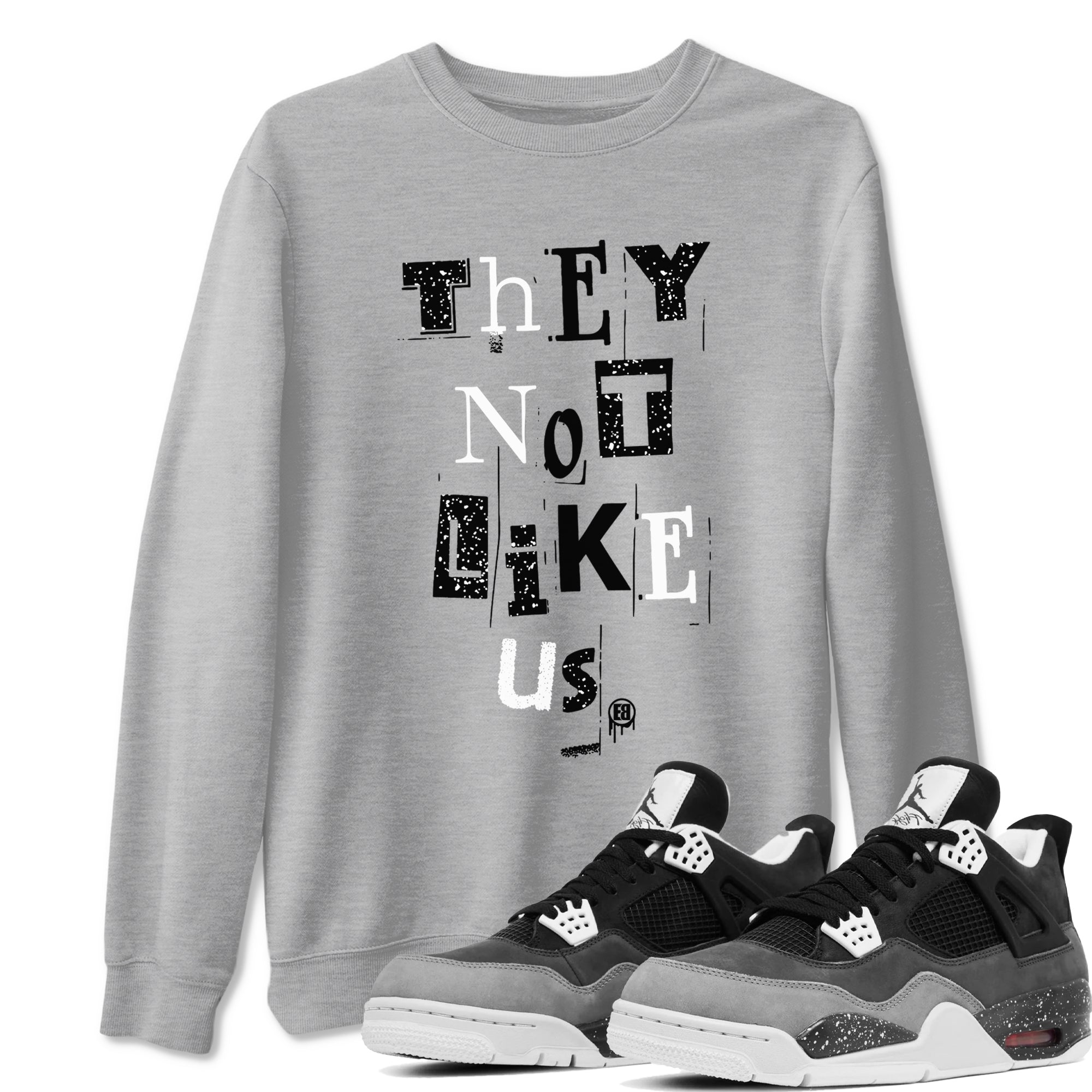 Vintage They Not Like Us Sneaker Tees - Air Jordan 4 Fear