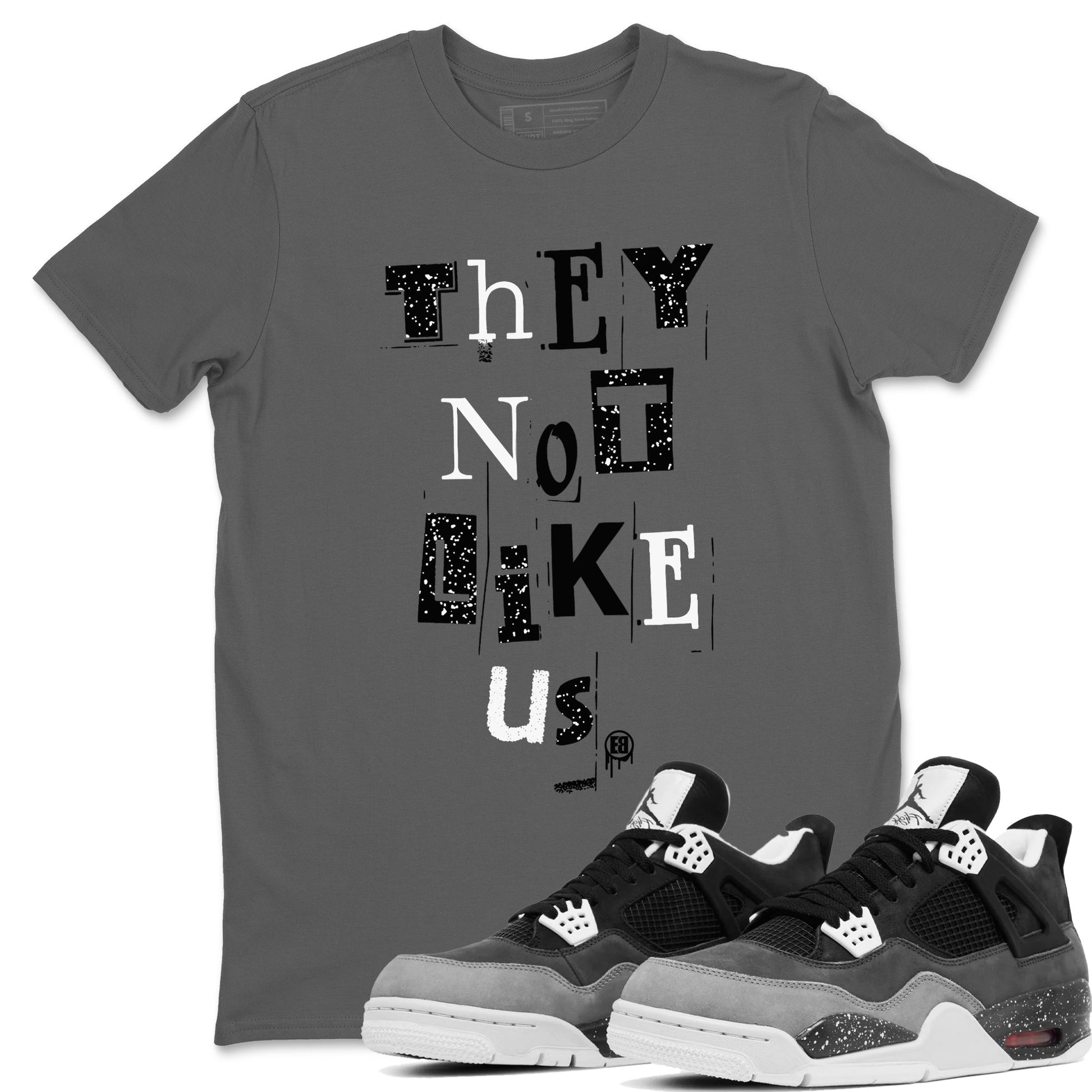 Vintage They Not Like Us Sneaker Tees - Air Jordan 4 Fear
