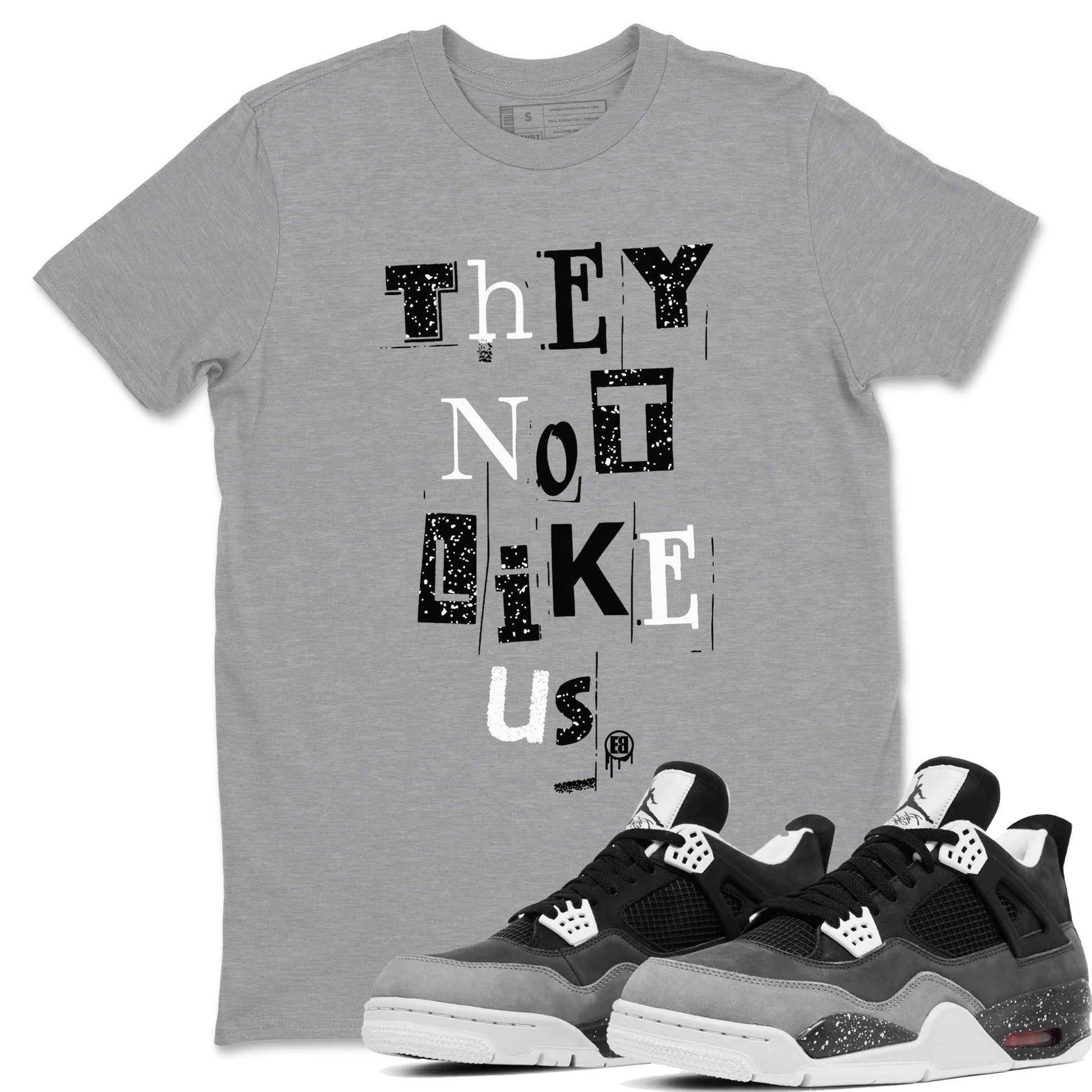 Vintage They Not Like Us Sneaker Tees - Air Jordan 4 Fear
