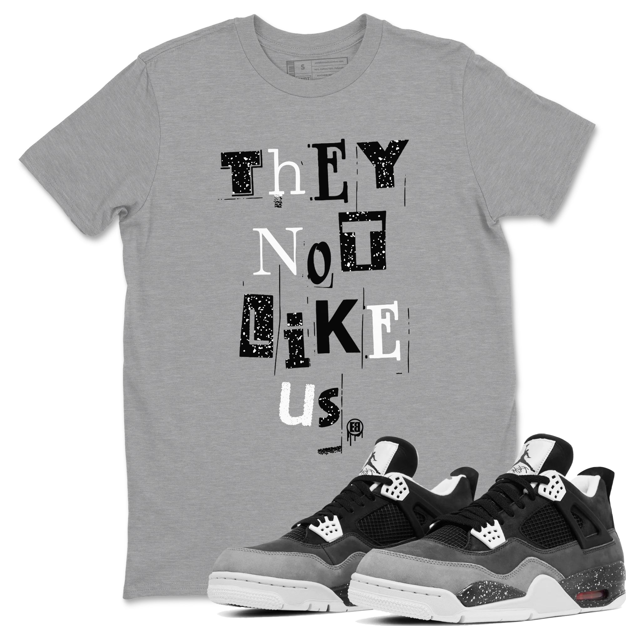 Vintage They Not Like Us Sneaker Tees - Air Jordan 4 Fear