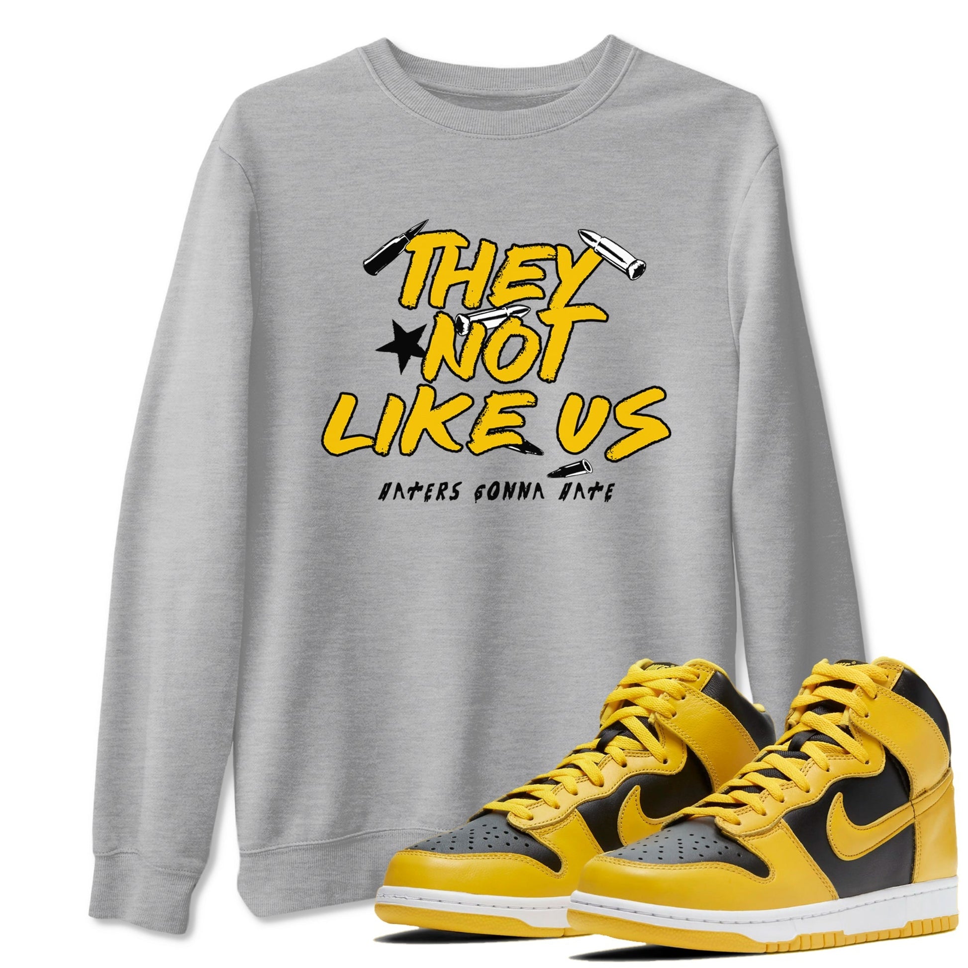 They Not Like Us Sneaker Tees - Dunk High Pollen