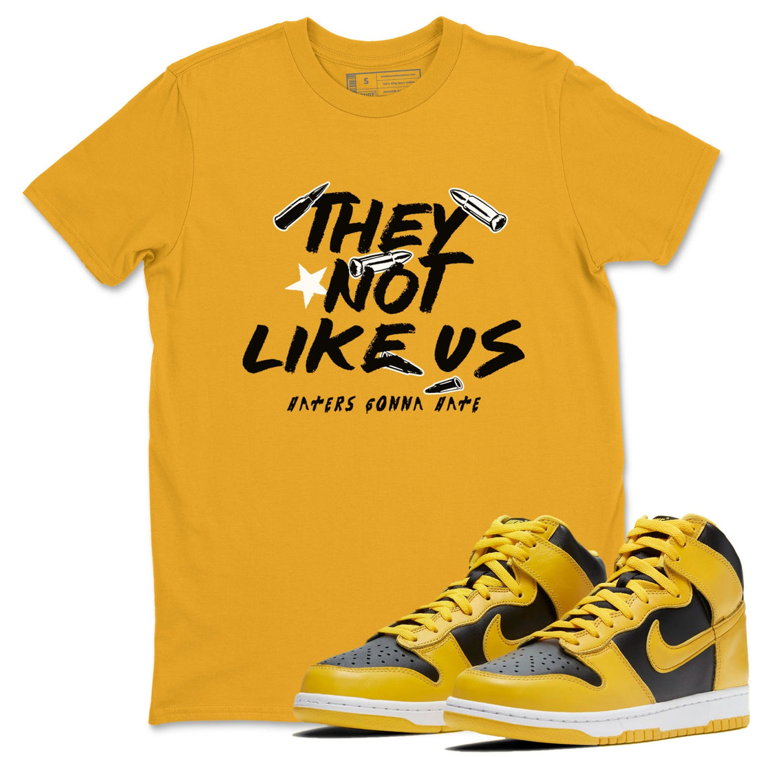 They Not Like Us Sneaker Tees - Dunk High Pollen