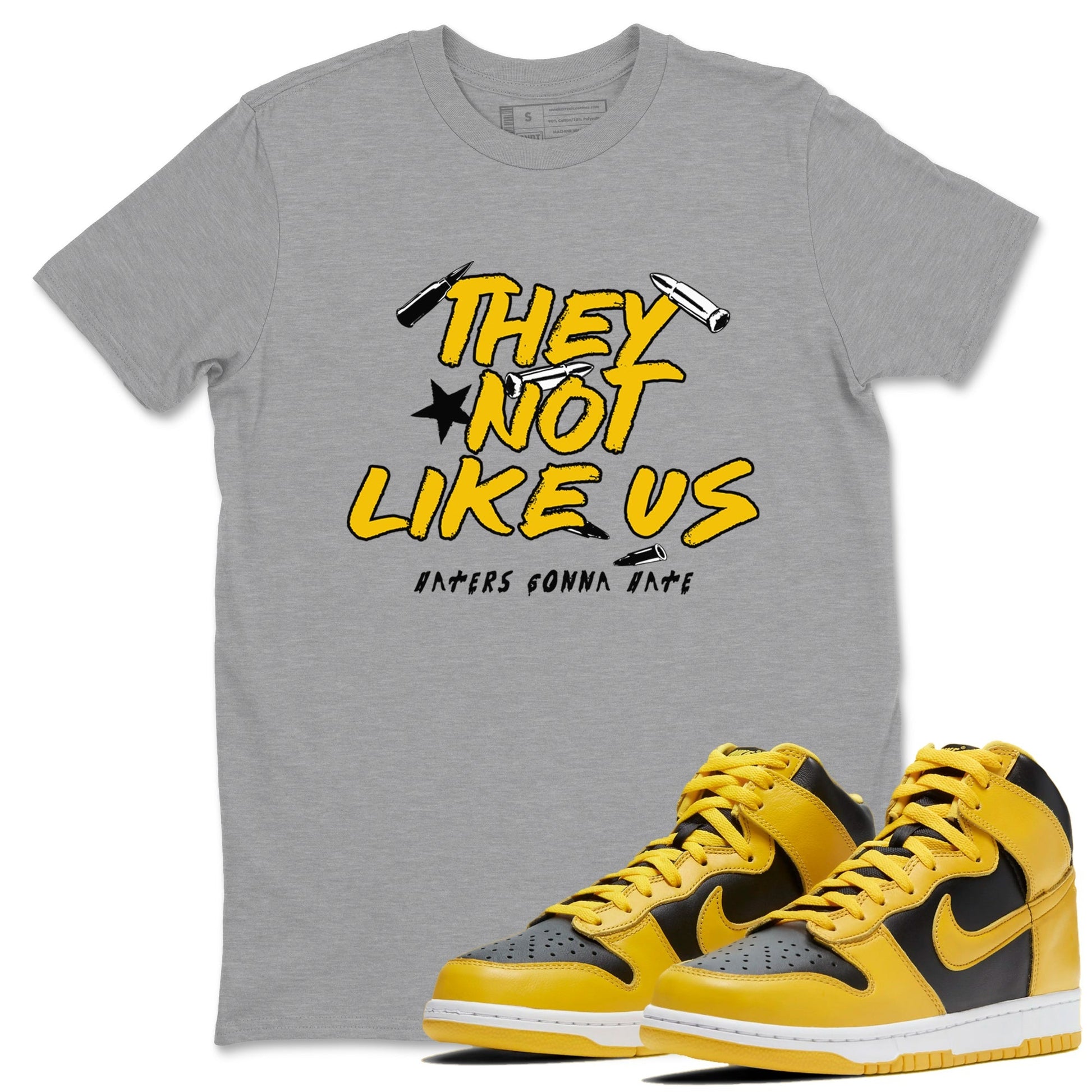 They Not Like Us Sneaker Tees - Dunk High Pollen