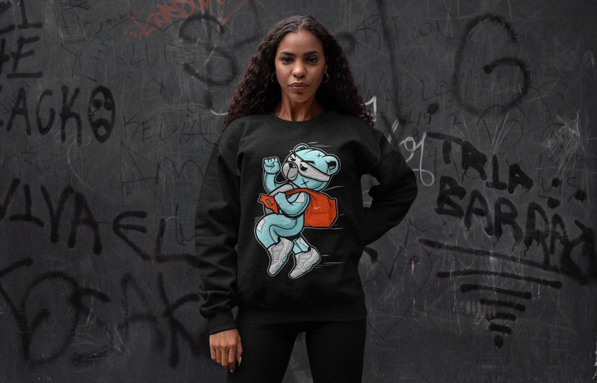 Thief Bear Unisex Tops - Air Jordan 11 Legend Blue
