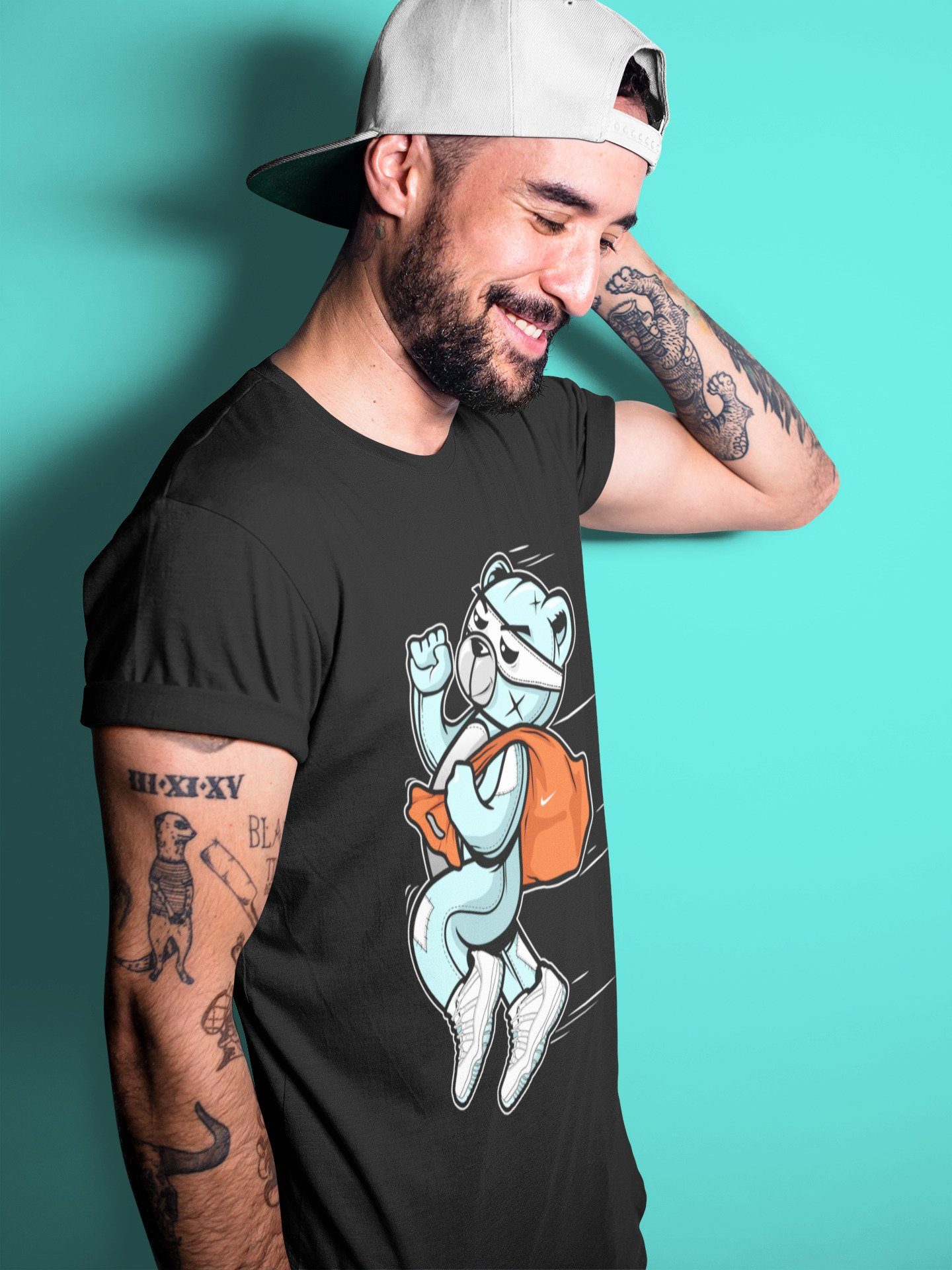 Thief Bear Unisex Tops - Air Jordan 11 Legend Blue