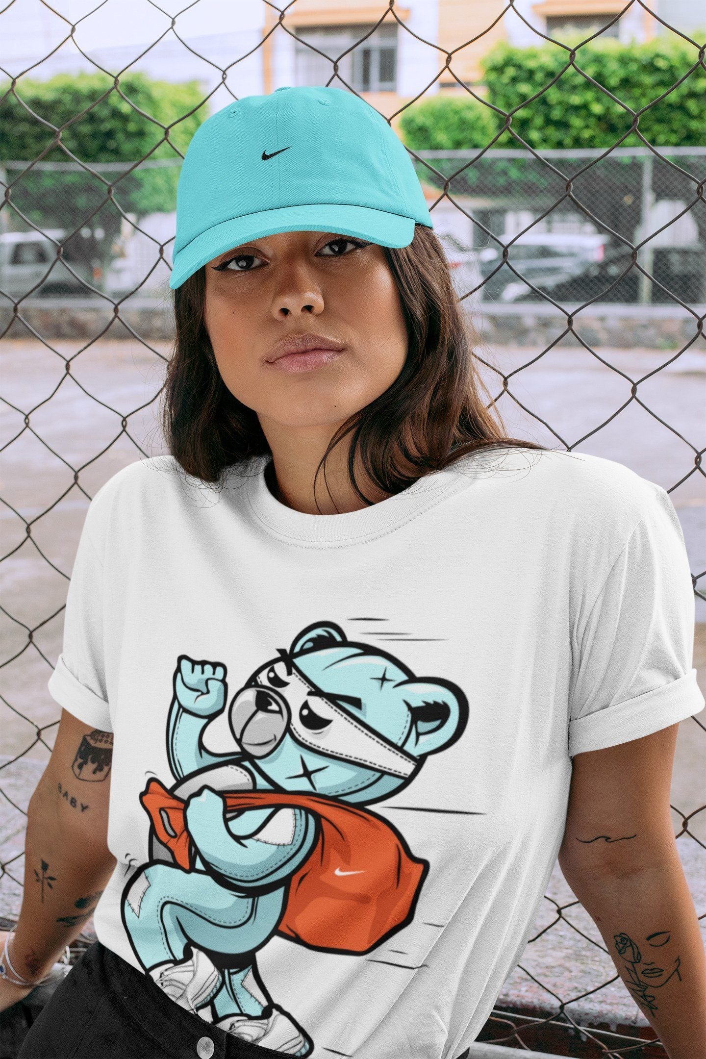 Thief Bear Unisex Tops - Air Jordan 11 Legend Blue