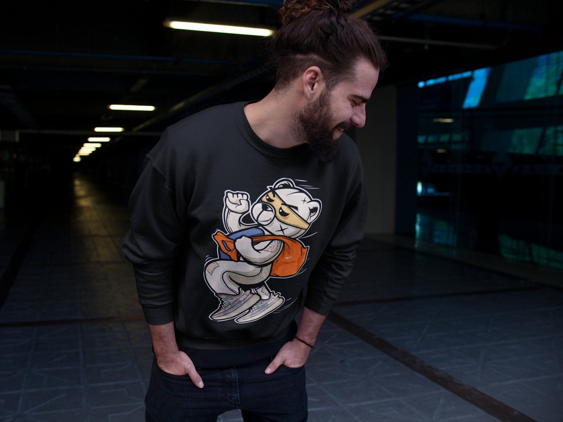 Thief Bear Unisex Tops - Yeezy 350 MX Oat