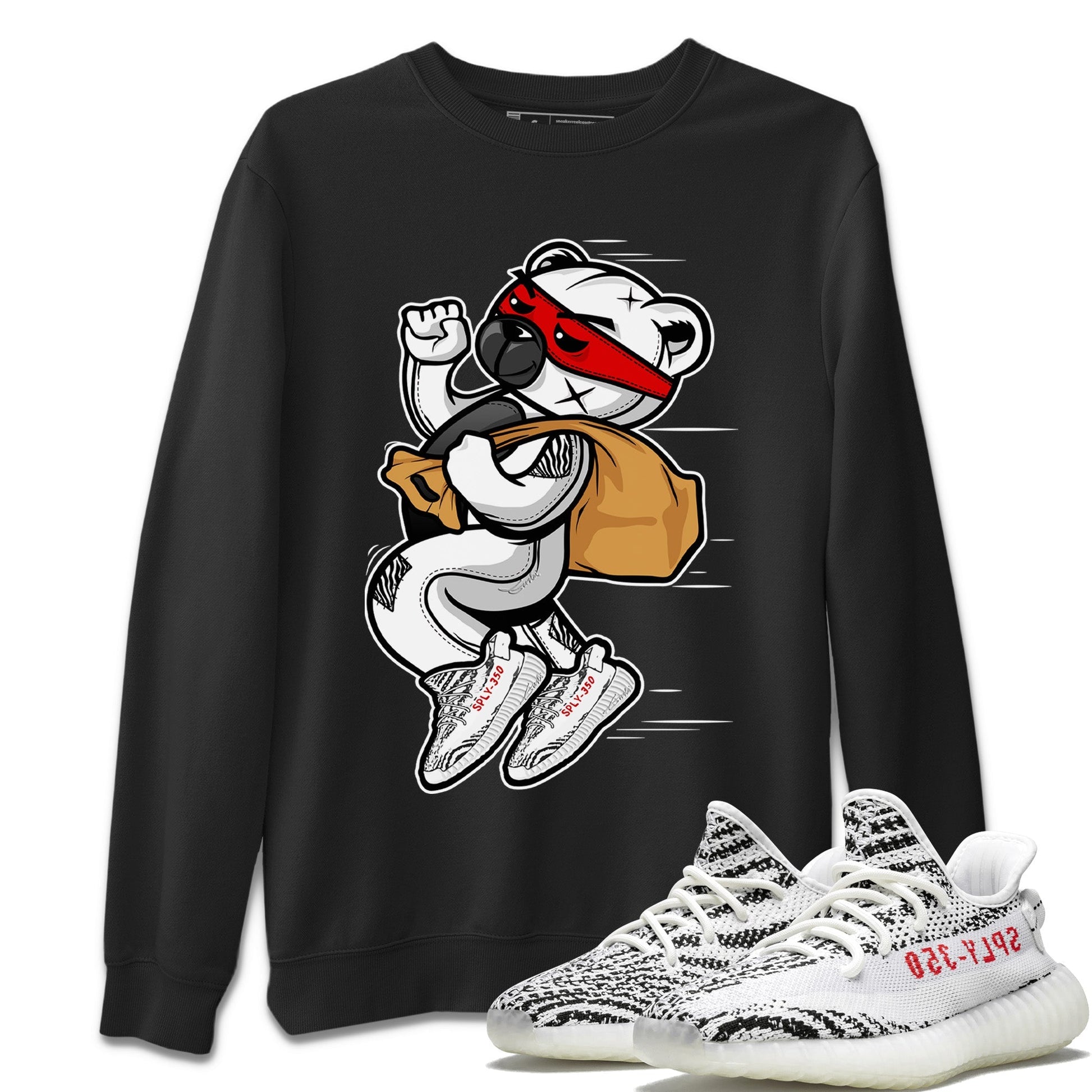 Thief Bear Unisex Tops - Yeezy 350 Zebra
