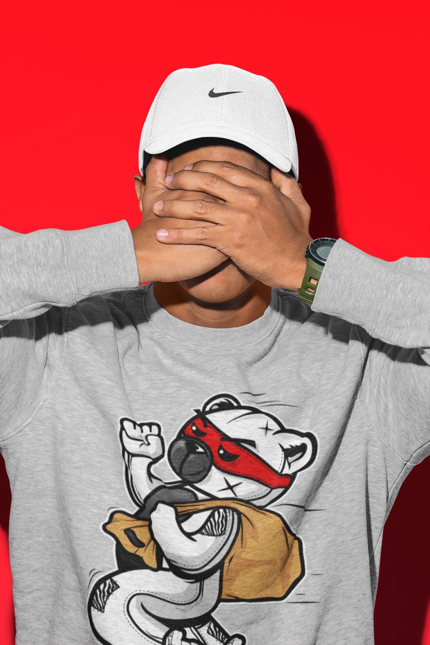 Thief Bear Unisex Tops - Yeezy 350 Zebra