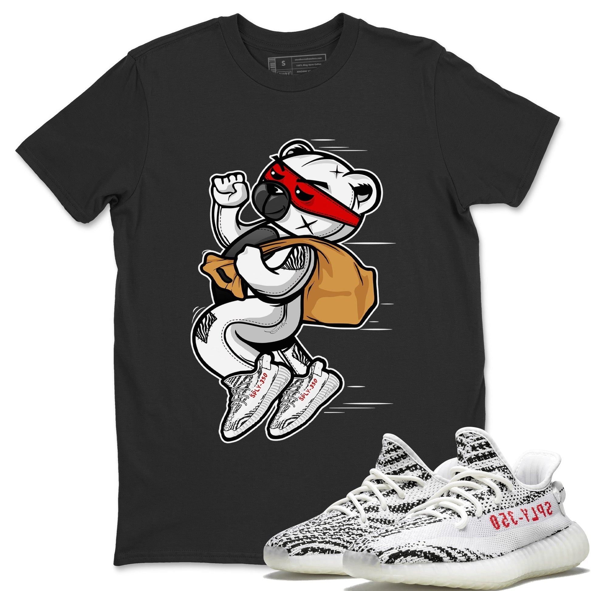Thief Bear Unisex Tops - Yeezy 350 Zebra