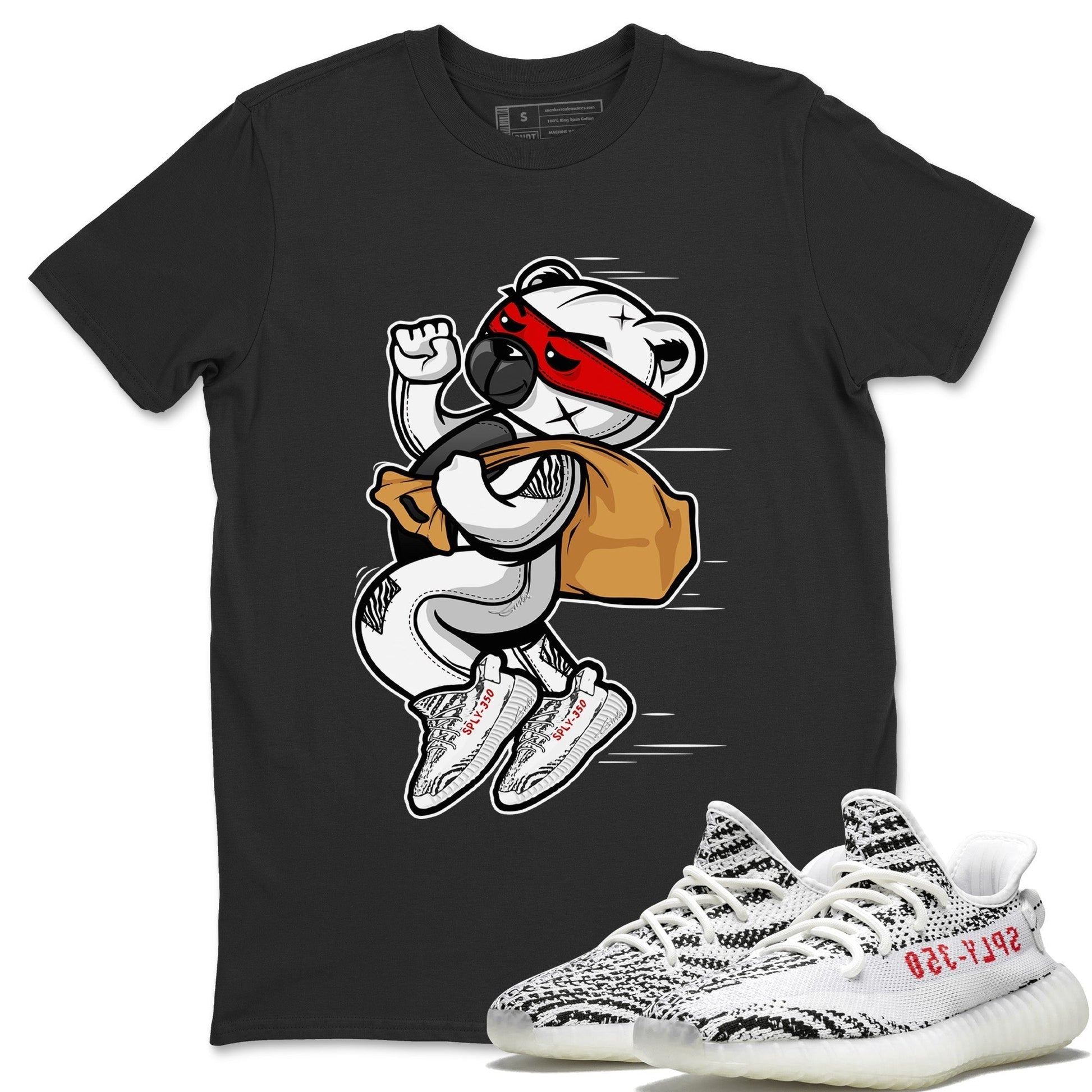 Thief Bear Unisex Tops - Yeezy 350 Zebra