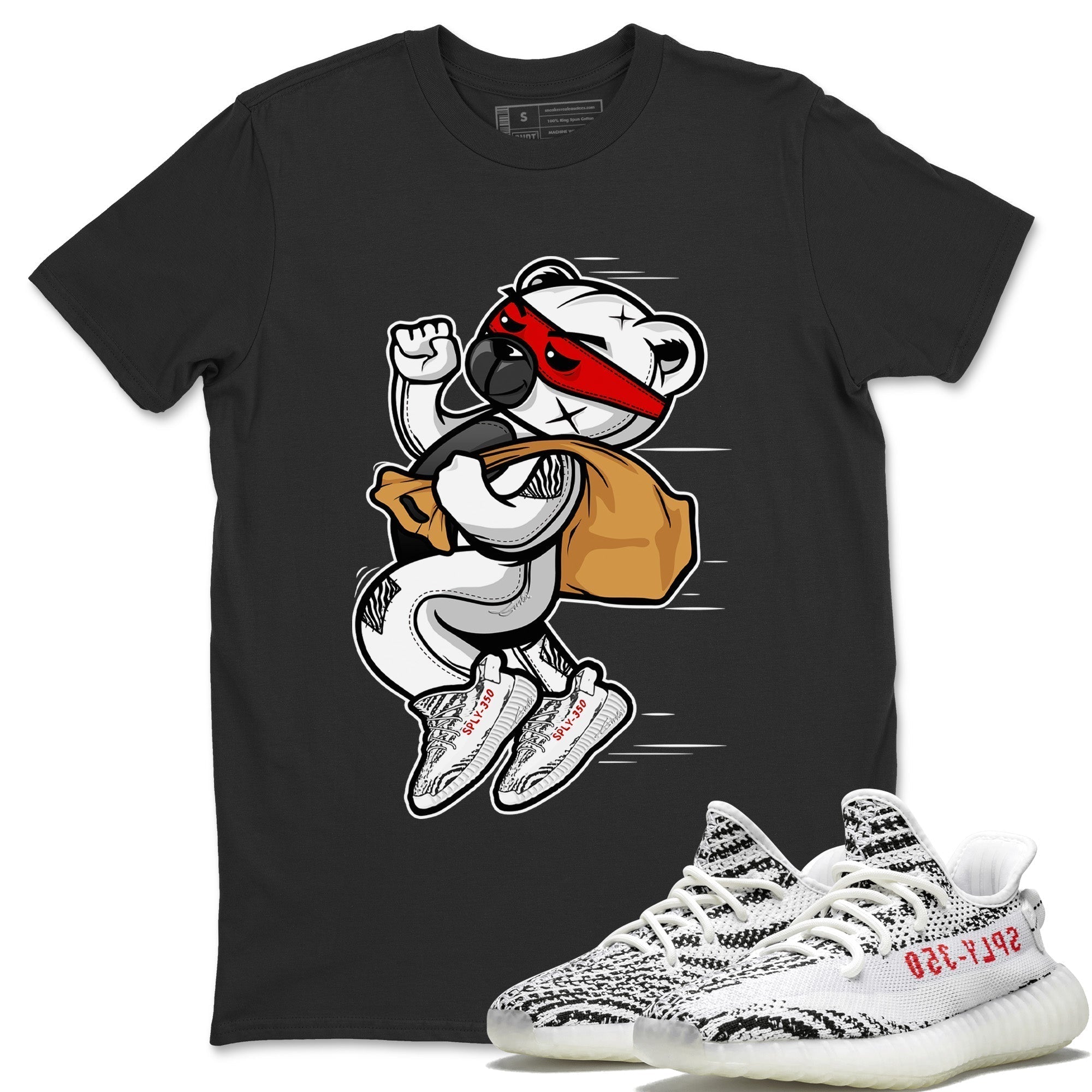 Thief Bear Unisex Tops - Yeezy 350 Zebra