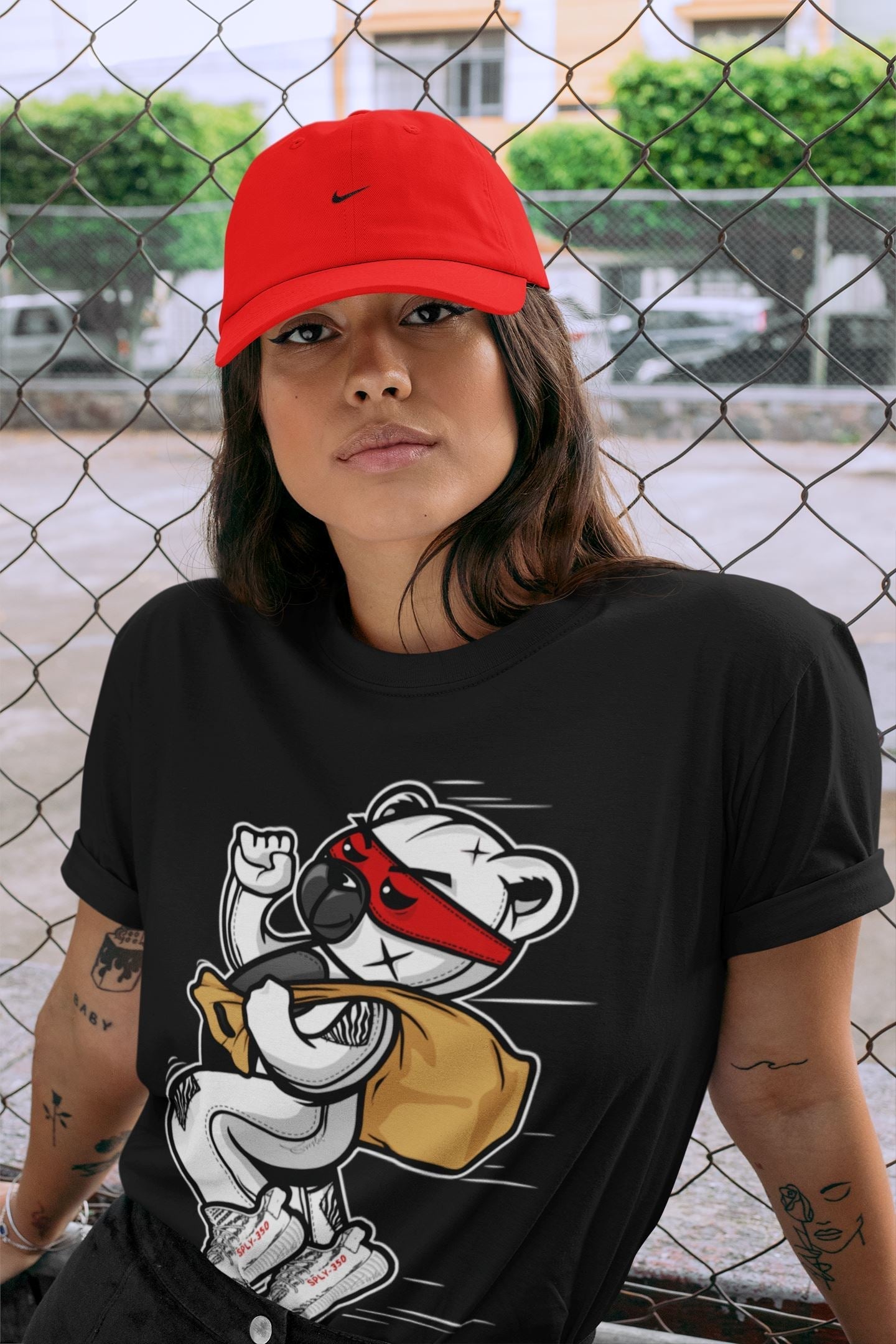 Thief Bear Unisex Tops - Yeezy 350 Zebra