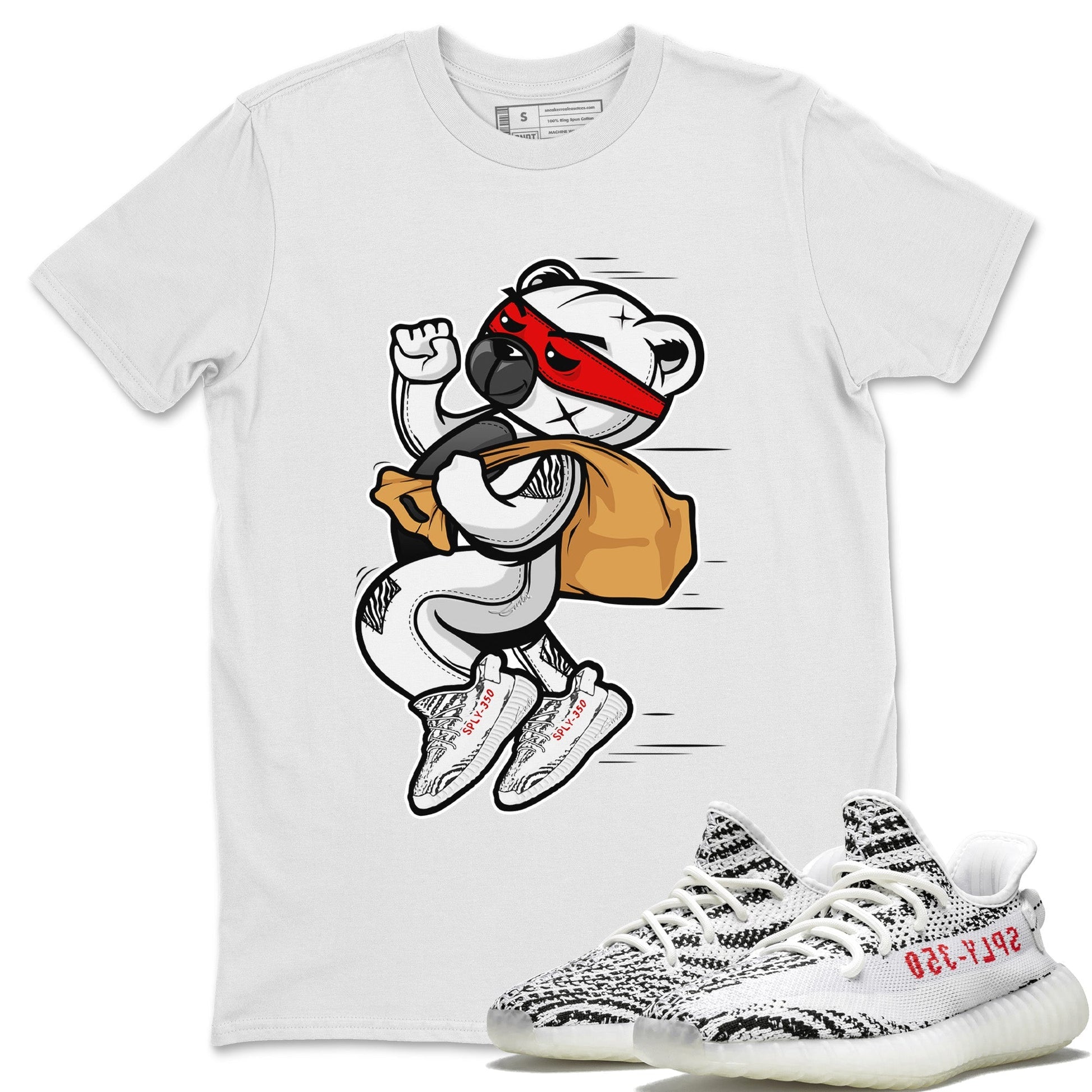 Thief Bear Unisex Tops - Yeezy 350 Zebra