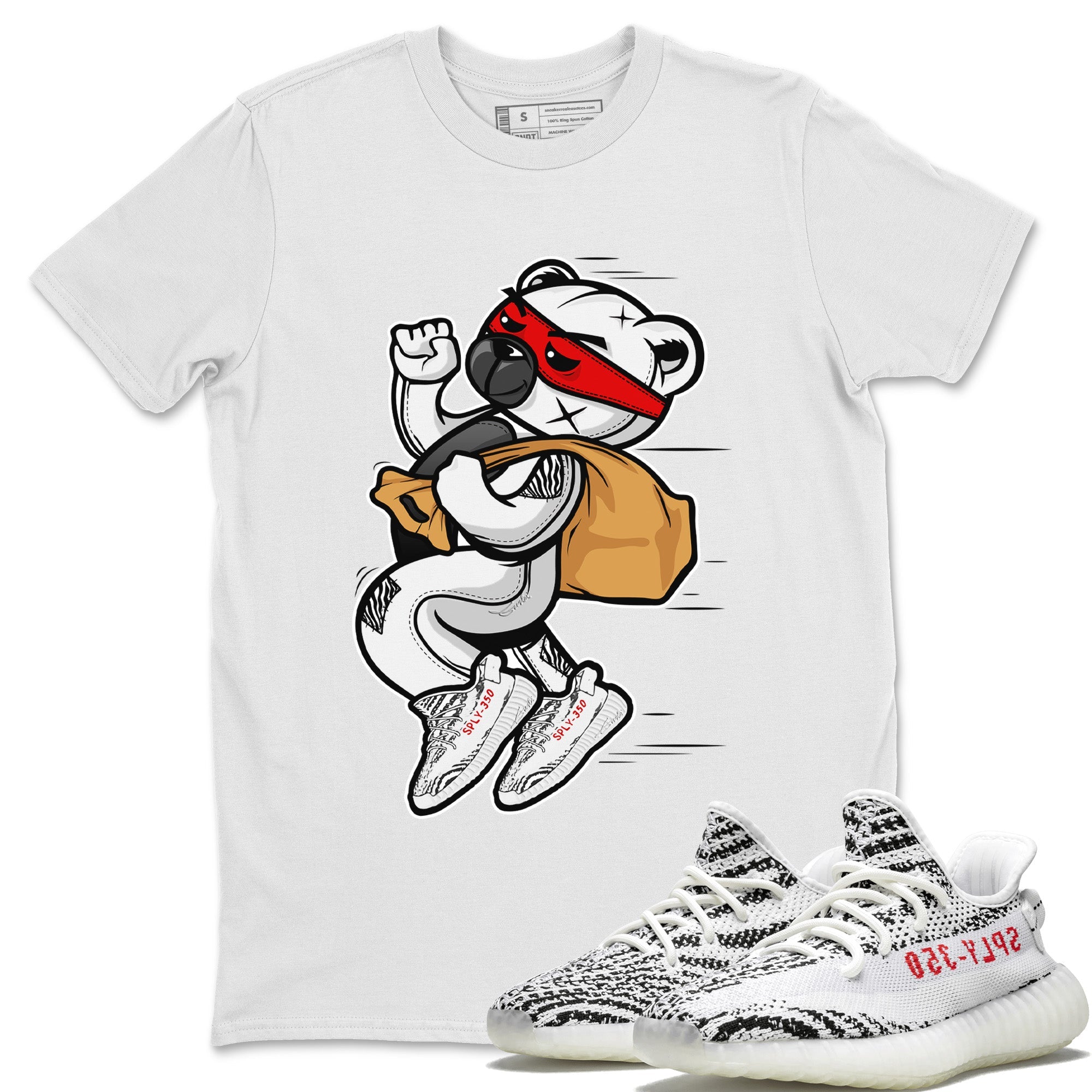 Thief Bear Unisex Tops - Yeezy 350 Zebra