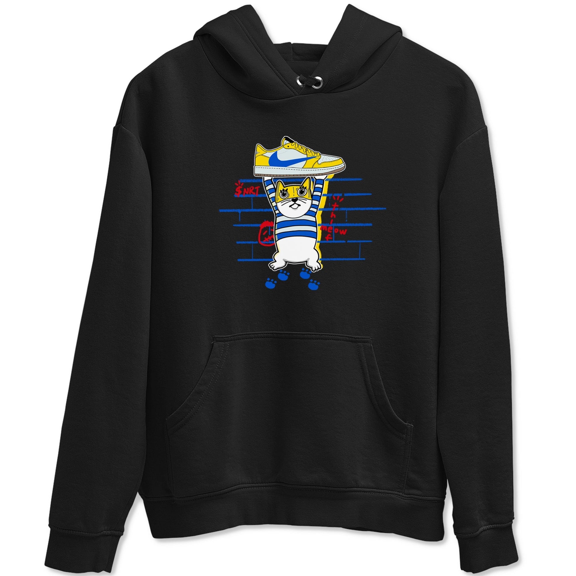 Thief Cat Sneaker Tees - Air Jordan 1 Travis Scott Canary
