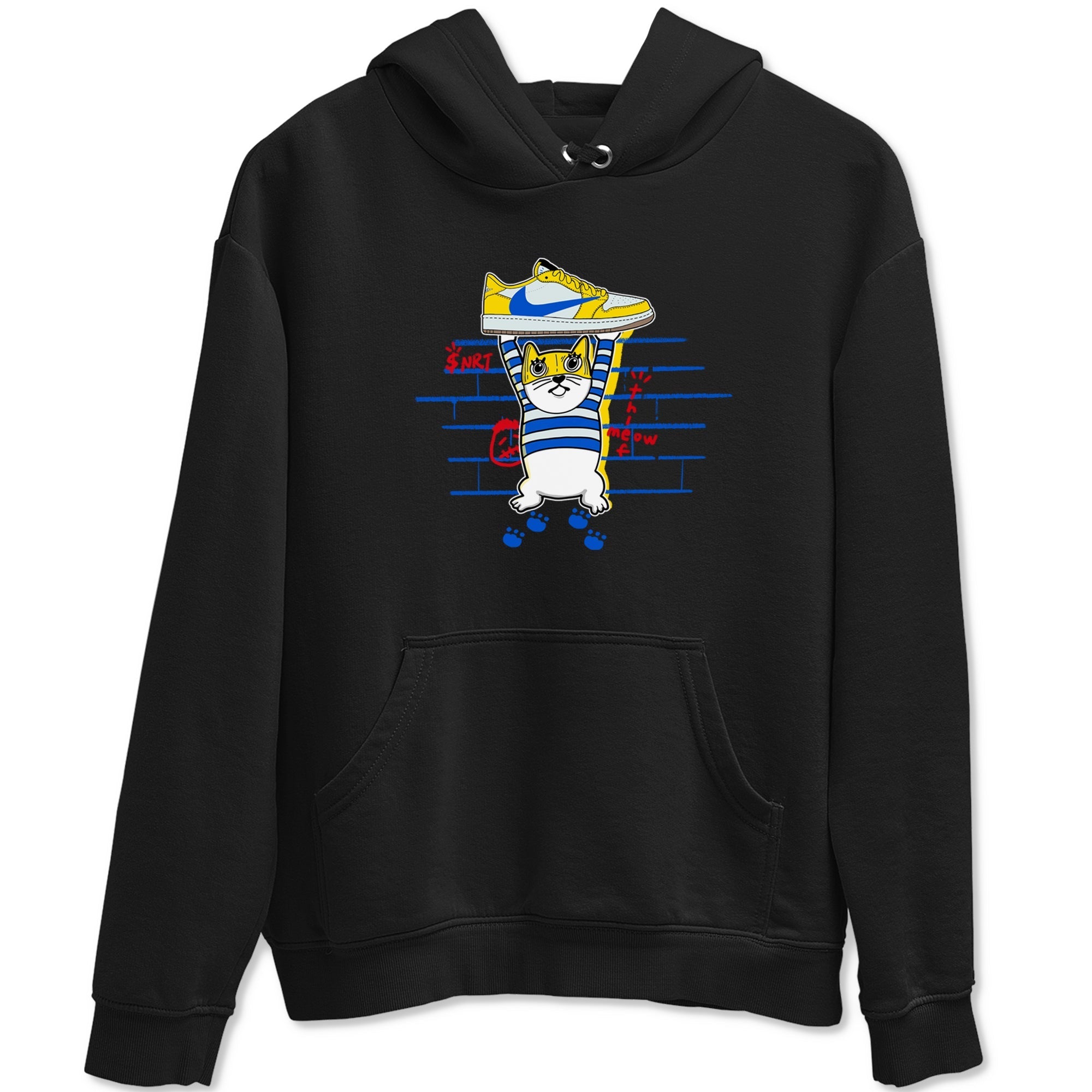 Thief Cat Sneaker Tees - Air Jordan 1 Travis Scott Canary