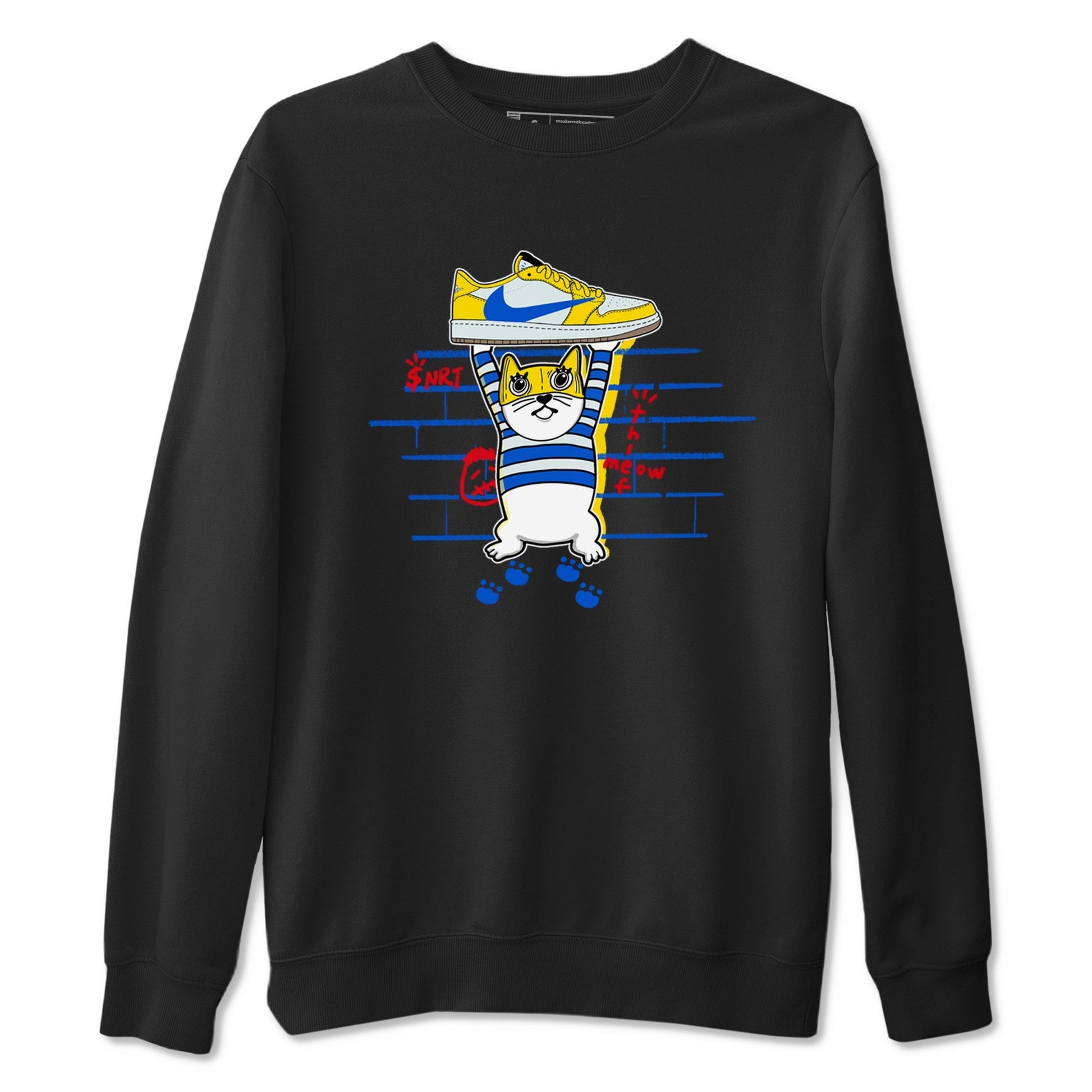 Thief Cat Sneaker Tees - Air Jordan 1 Travis Scott Canary