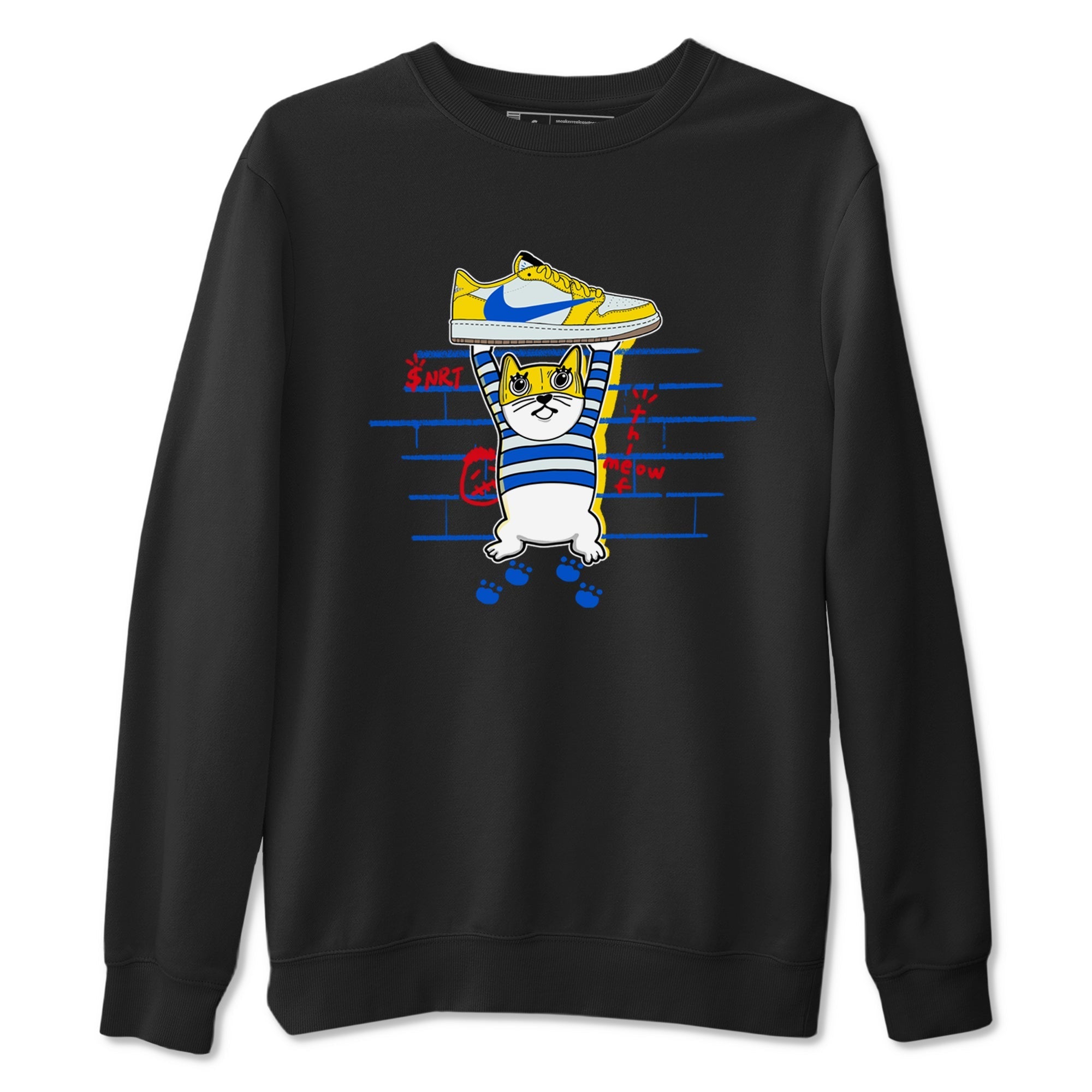 Thief Cat Sneaker Tees - Air Jordan 1 Travis Scott Canary