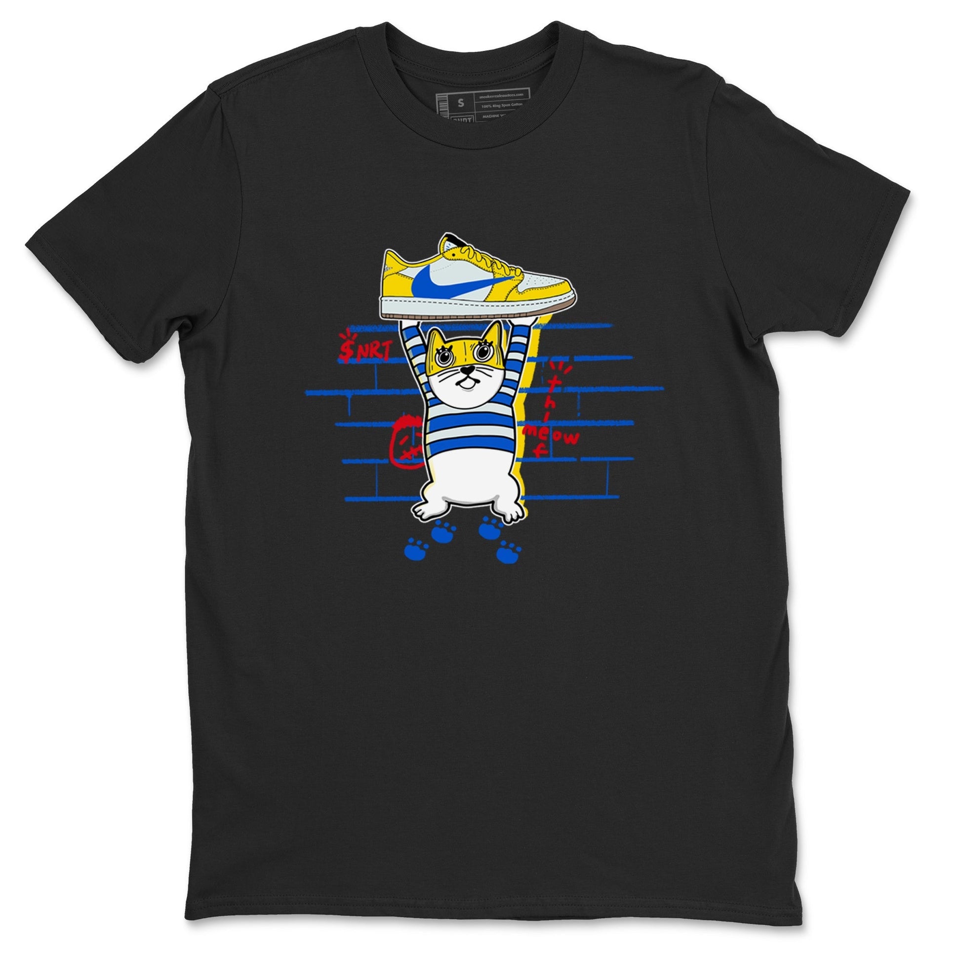 Thief Cat Sneaker Tees - Air Jordan 1 Travis Scott Canary