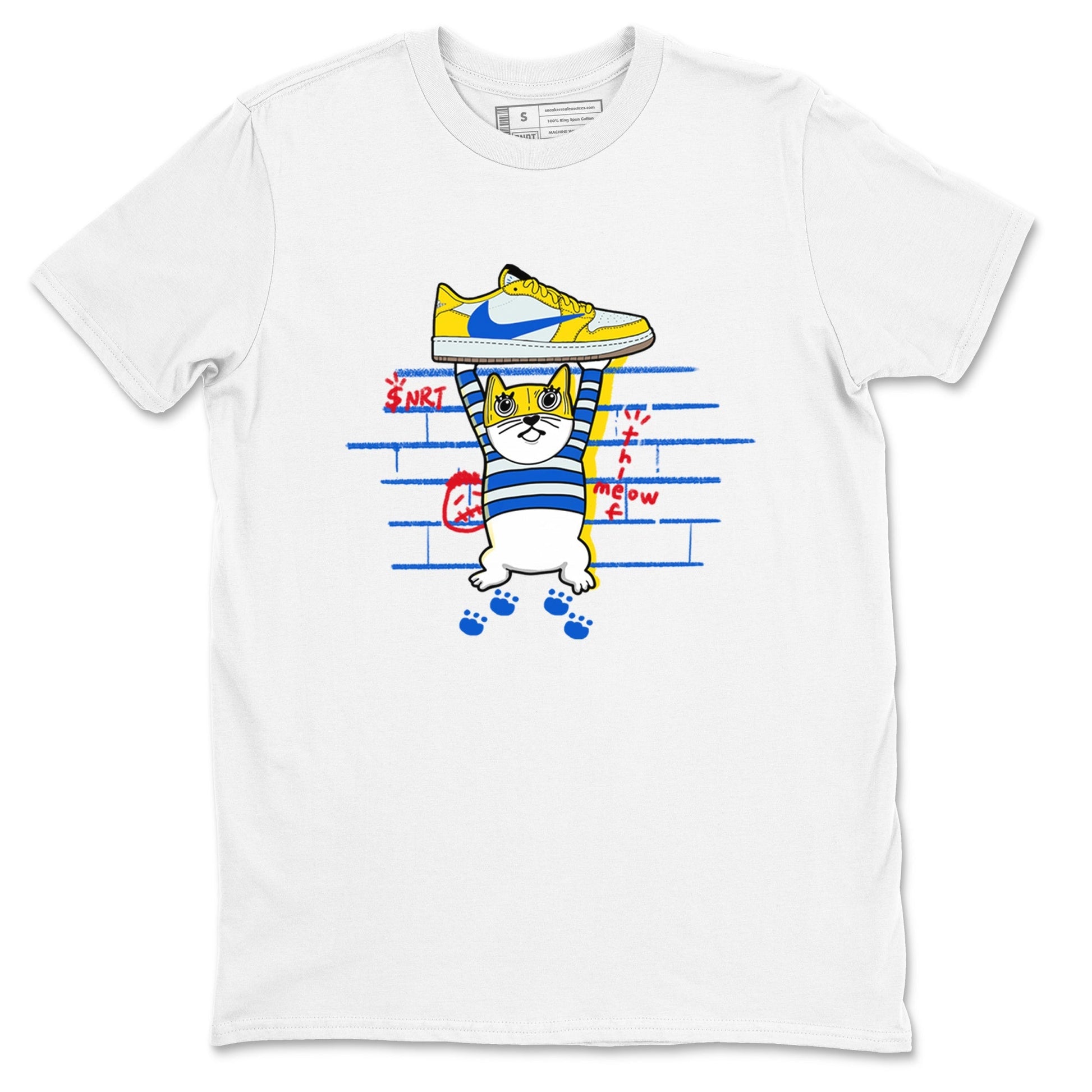 Thief Cat Sneaker Tees - Air Jordan 1 Travis Scott Canary