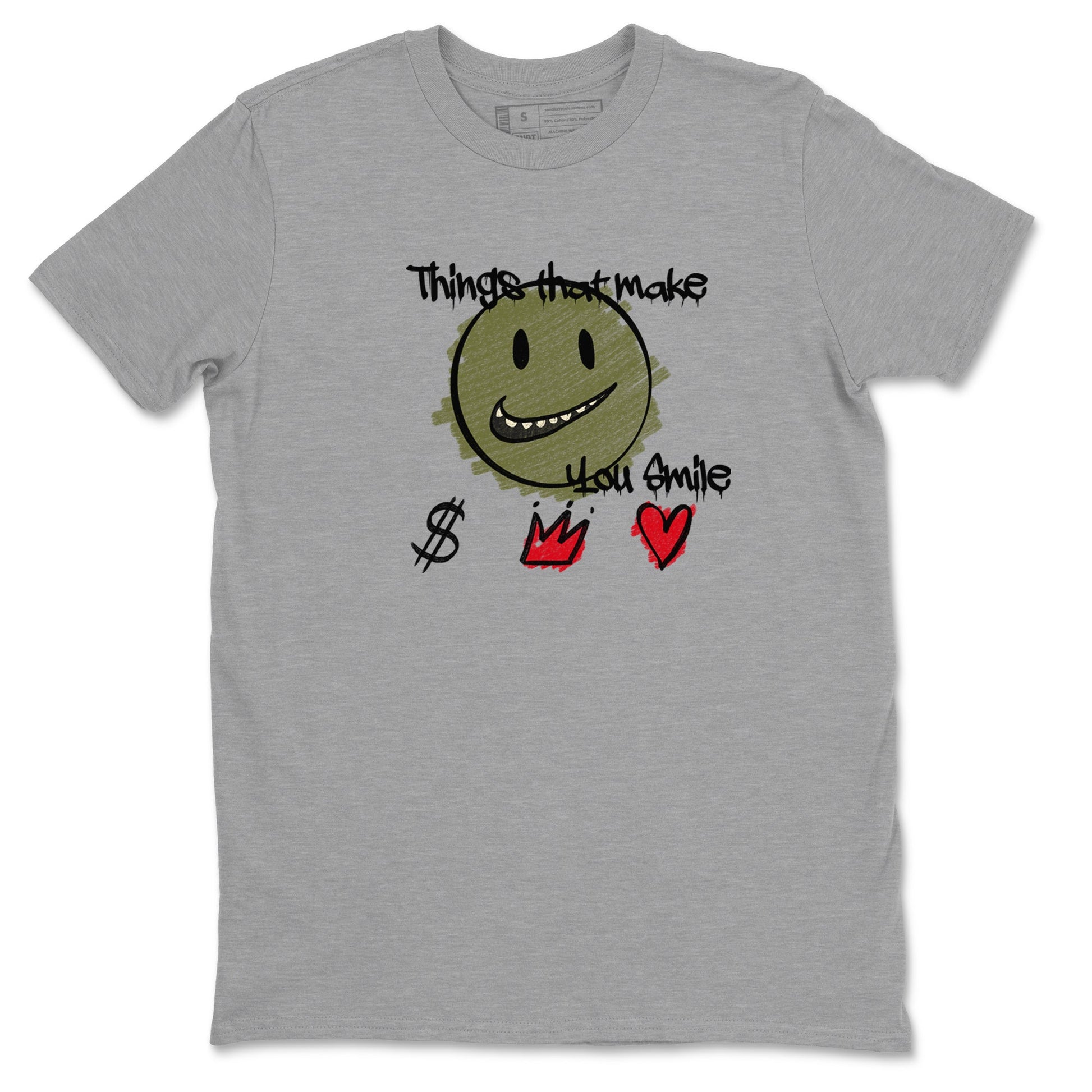 Things That Make You Smile Sneaker Tees - Air Jordan 1 Travis Scott Medium Olive