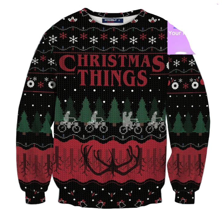 Things Xmas 3d Ugly Christmas Sweater ? Usalast