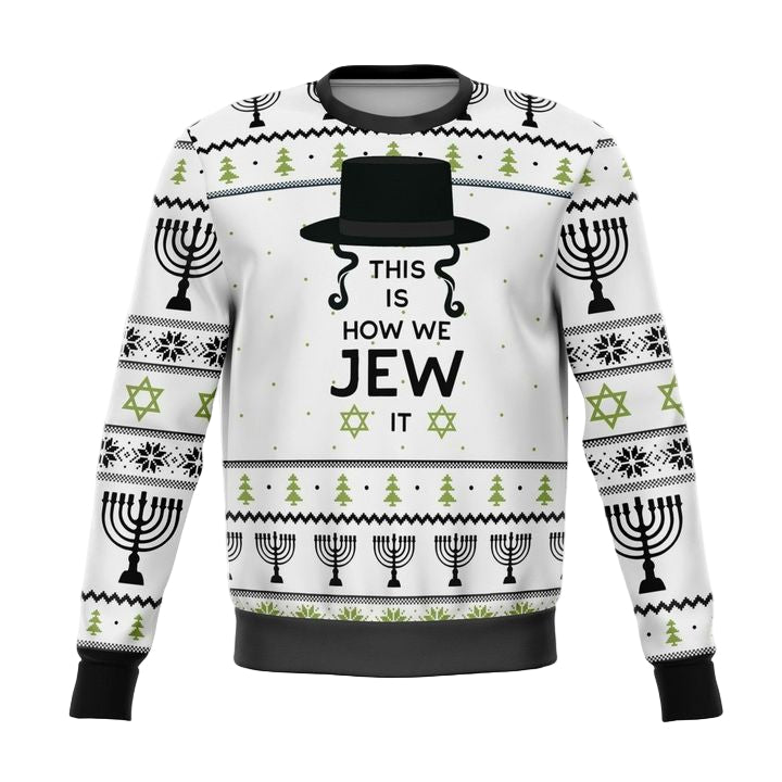 This Is How Jew It Meme 2022 Design 3d Ugly Christmas Sweater ? Usalast