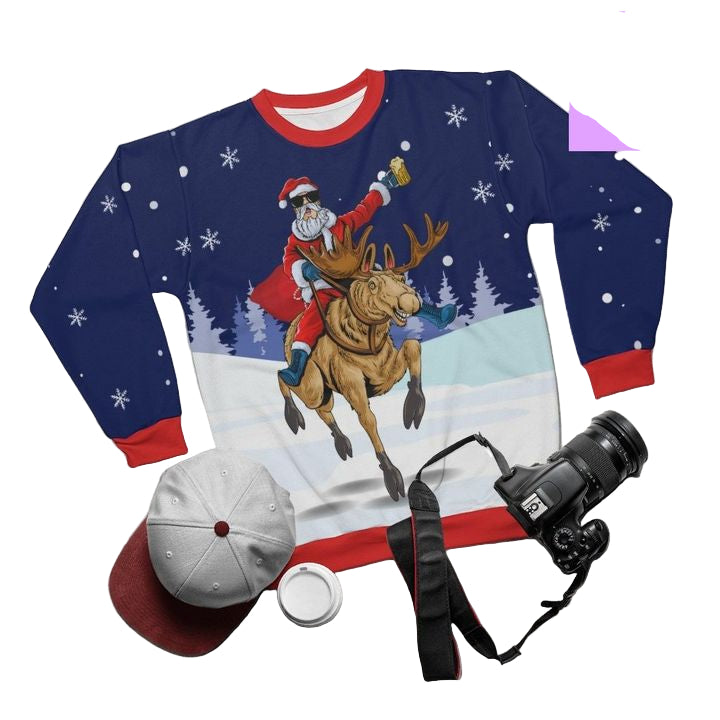 This Is My Merry Santa Xmassnow Is Out Ho Ho Ho Is Out 3d Ugly Christmas Sweater ? Usalast