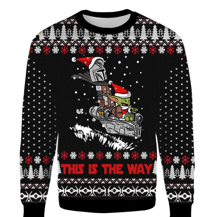 This Is The Way Yoda Star Wars Ugly 3D Christmas Sweater ? Usalast