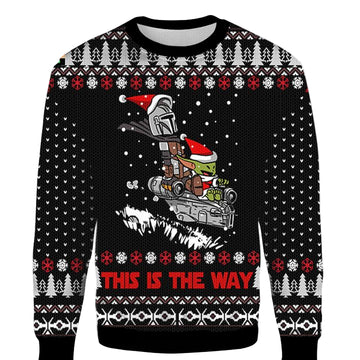 This Is The Way Yoda Star Wars Ugly 3D Christmas Sweater ? Usalast
