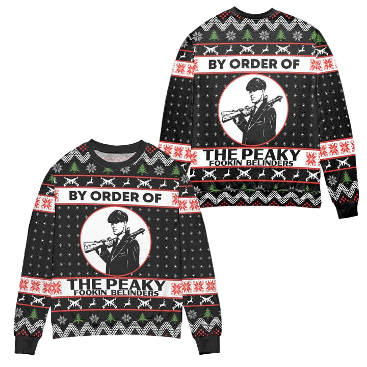 Thomas Shelby By Order Of The Peaky Fookin Blinders Ugly Christmas Sweater ? Usalast
