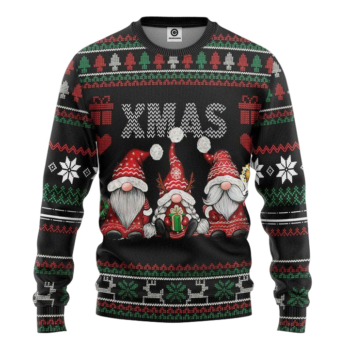 Three Gnomes Xmas Christmas Sweater ? Usalast