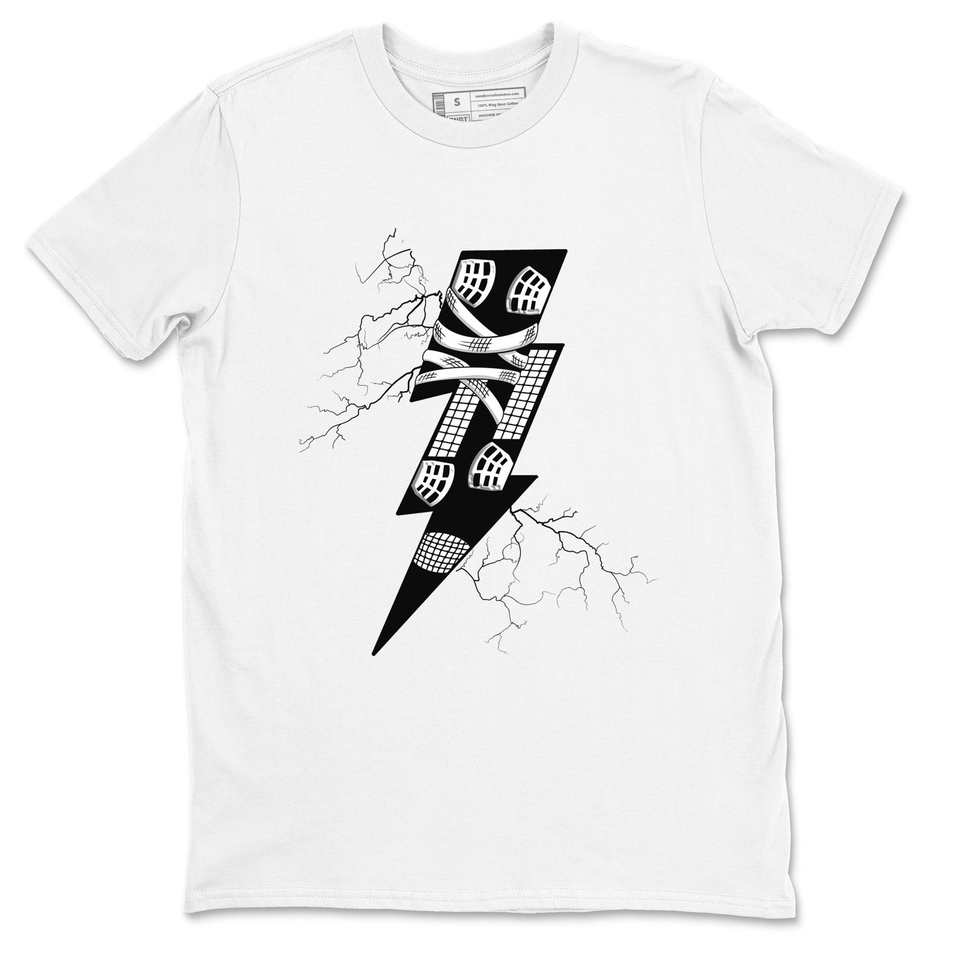 Thunder Kick Sneaker Tees - Air Jordan 4 White Thunder