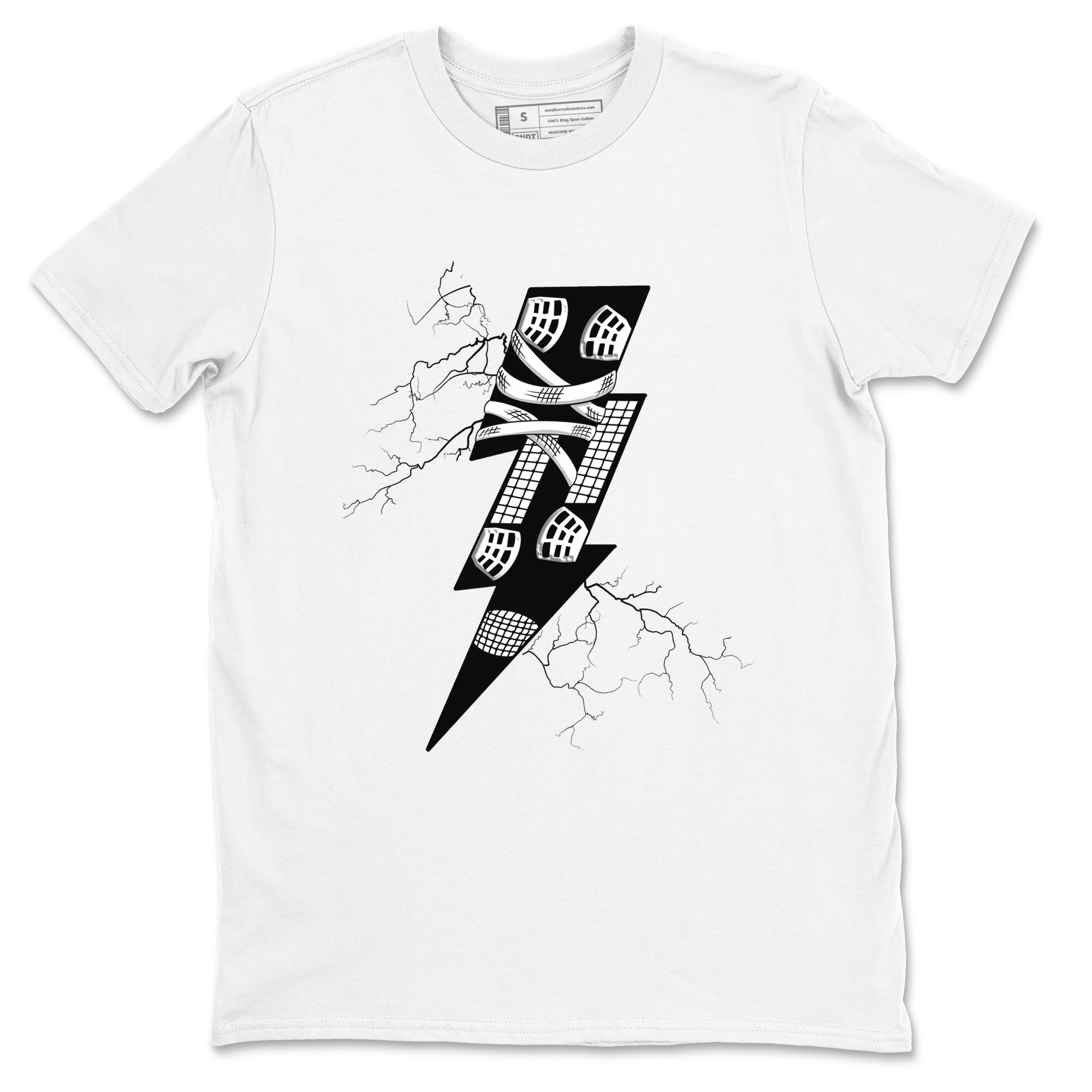 Thunder Kick Sneaker Tees - Air Jordan 4 White Thunder