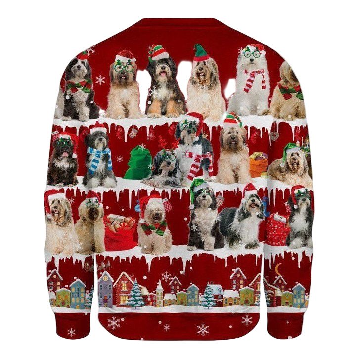 Tibetan Terrier Snowflake Christmas Sweater Couple Christmas Shirt Designs Winter Gifts ? Usalast