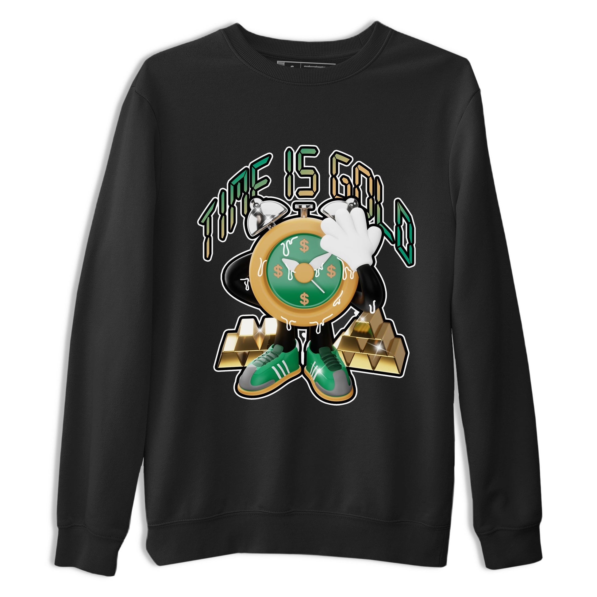 Time Is Gold Sneaker Tee - Samba Collegiate Green Gum
