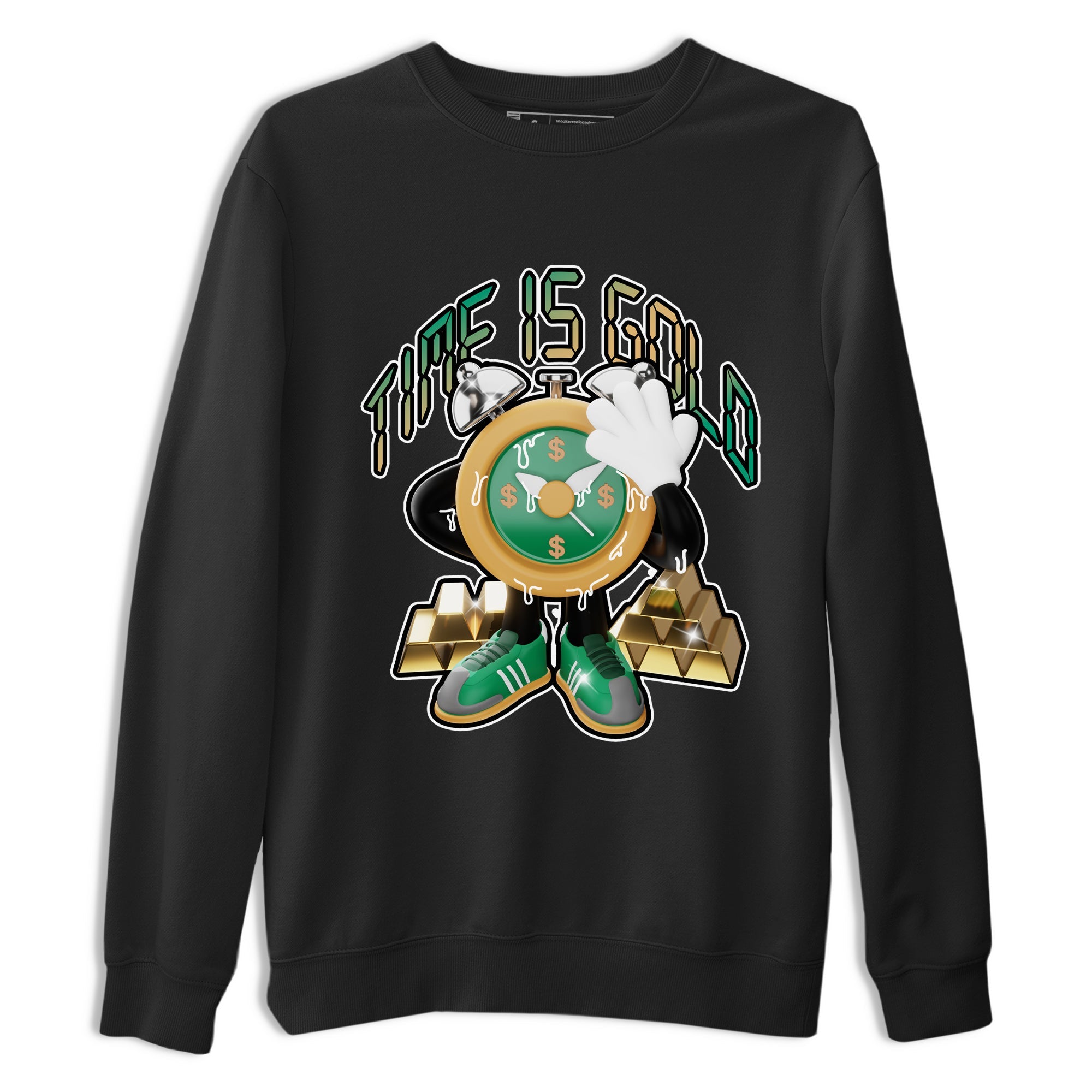 Time Is Gold Sneaker Tee - Samba Collegiate Green Gum