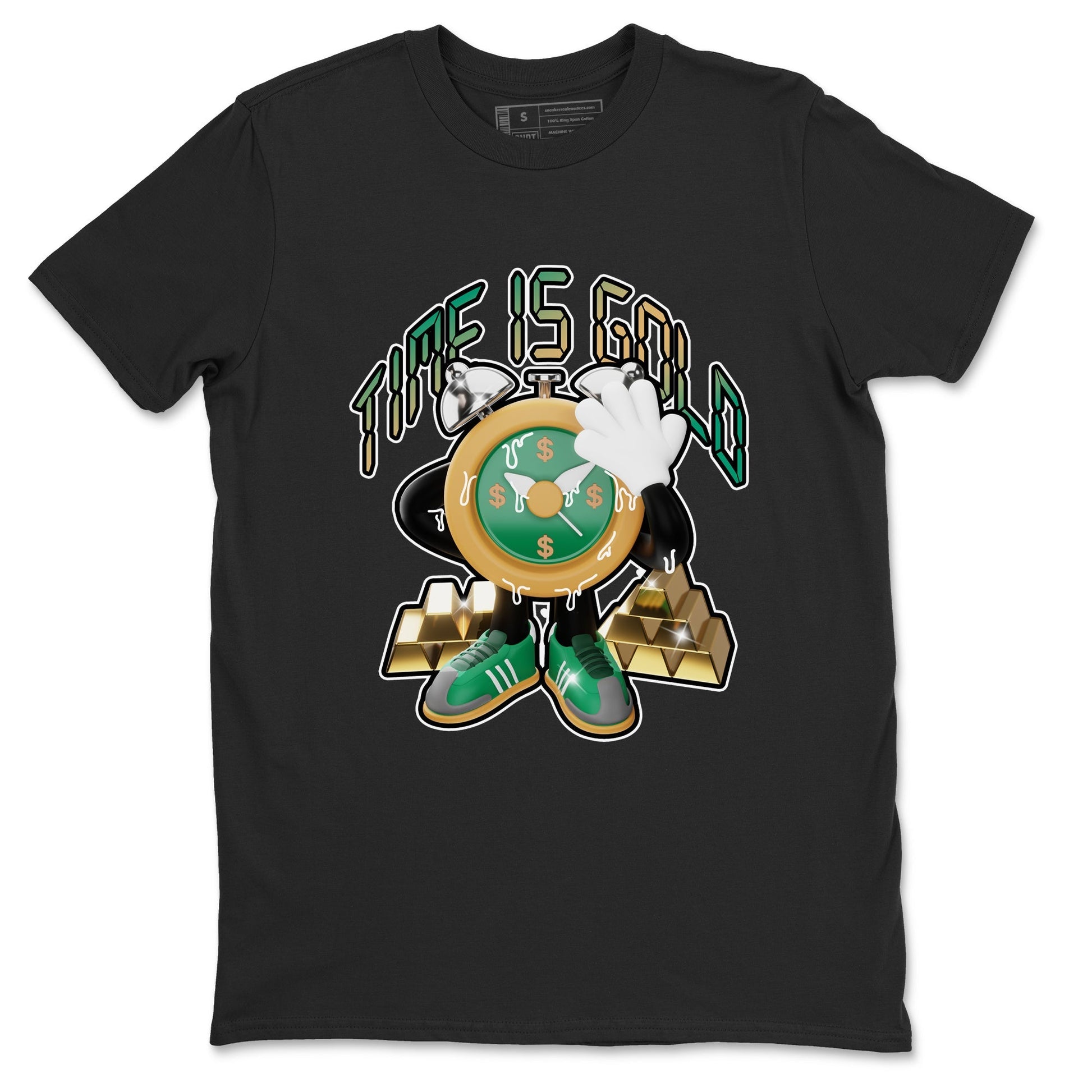 Time Is Gold Sneaker Tee - Samba Collegiate Green Gum