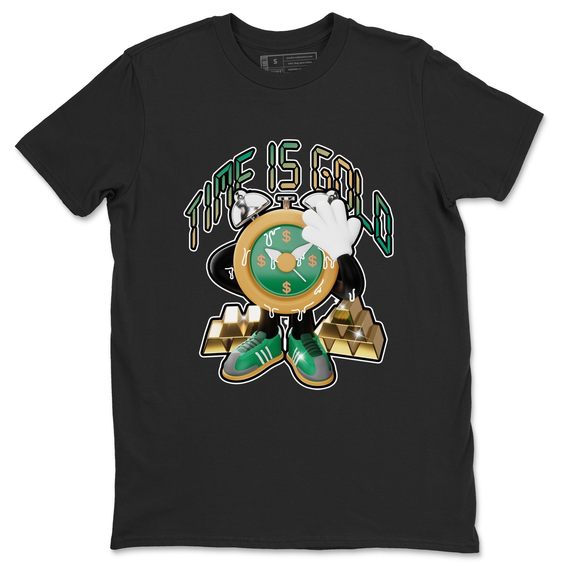 Time Is Gold Sneaker Tee - Samba Collegiate Green Gum