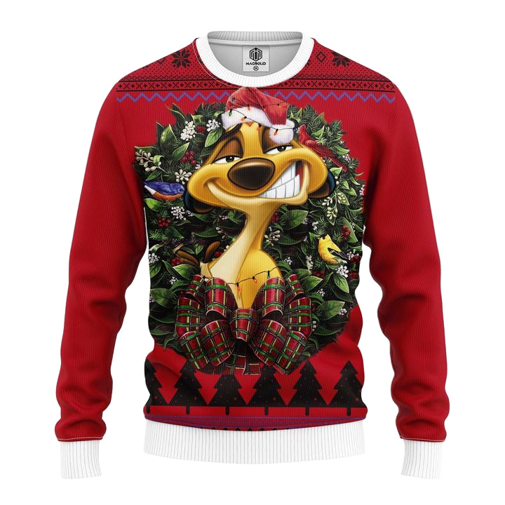 Timon Lion King Funny Noel Mc Ugly Christmas Sweater Thanksgiving Gift ? Usalast