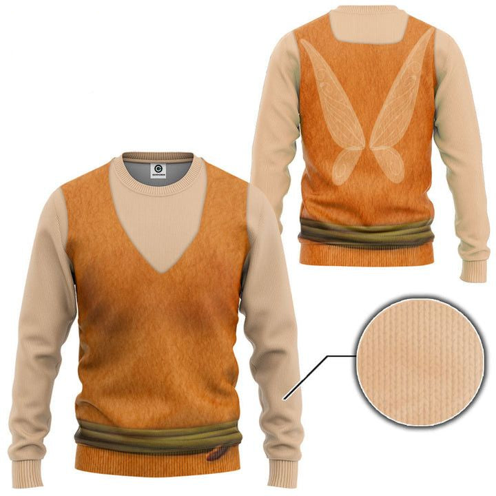 Tinkerbell Fawn Fairy Costume Disney Ugly Christmas Sweater ? Usalast