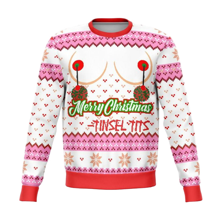 Tinsel Tits Funny Swater Meme 2022 Design 3d Ugly Christmas Sweater ? Usalast