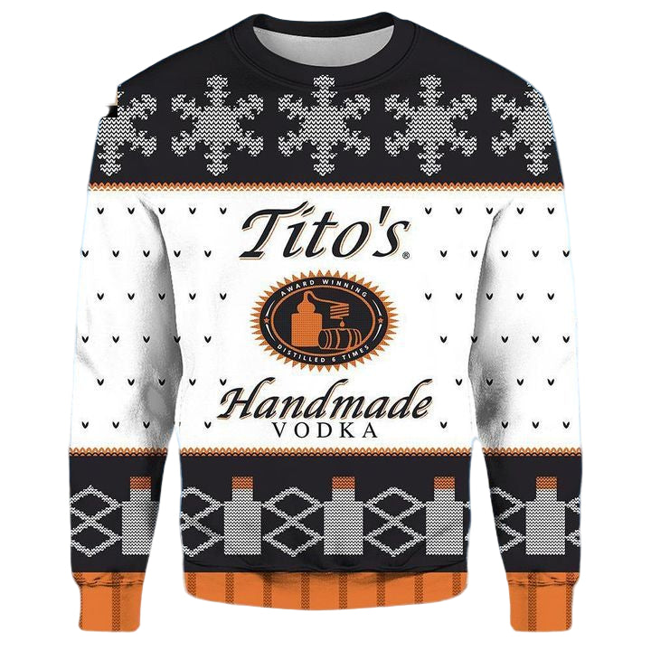 Tito?s Handmade Vokda White Ugly Christmas Sweater 2022 ? Usalast