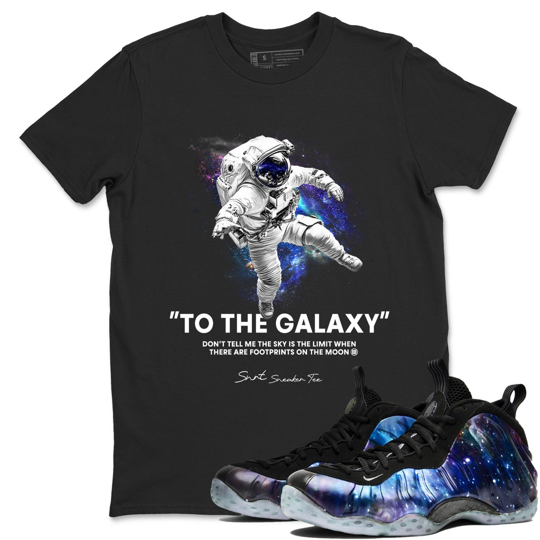 To The Galaxy Sneaker Tees - Air Foamposite One Galaxy