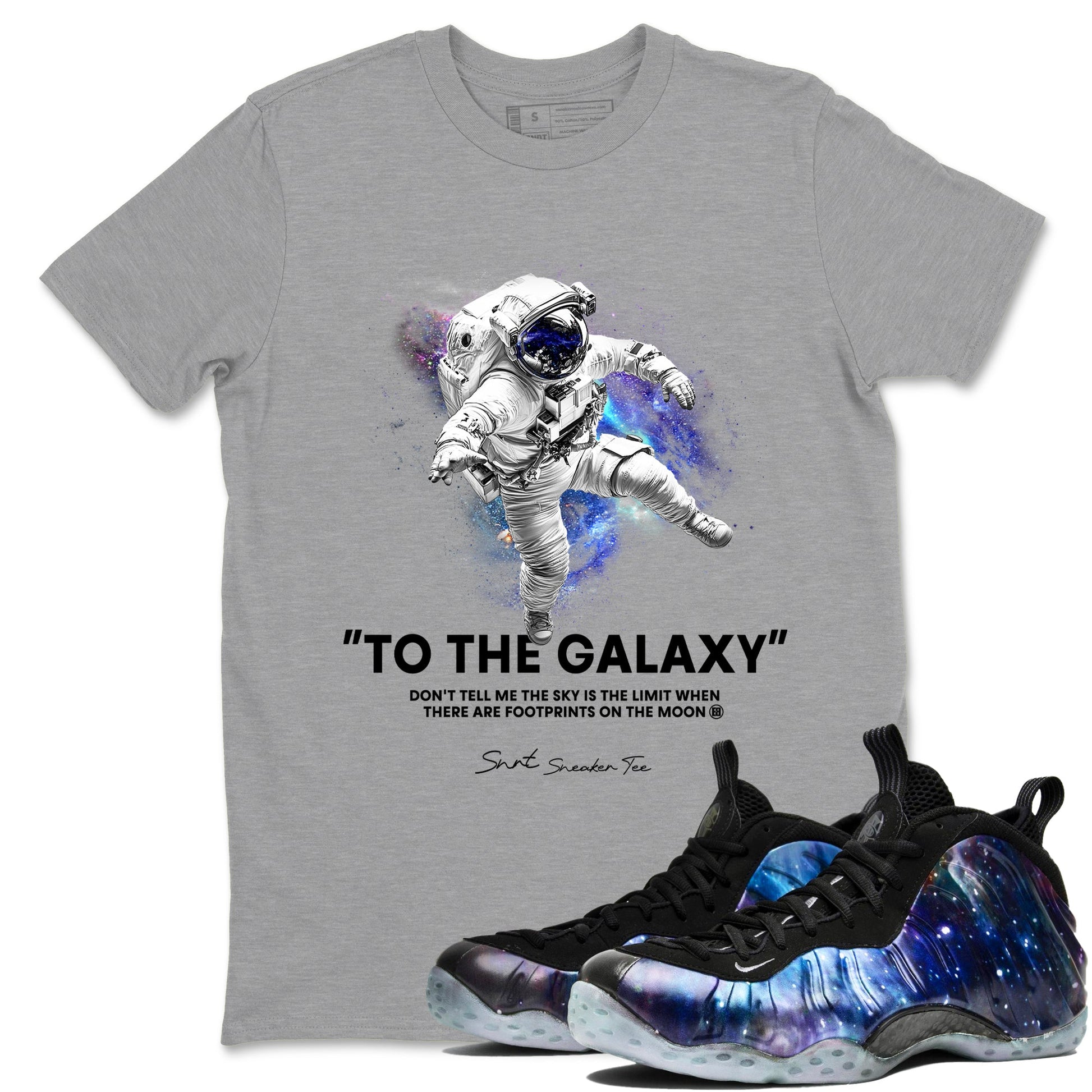 To The Galaxy Sneaker Tees - Air Foamposite One Galaxy