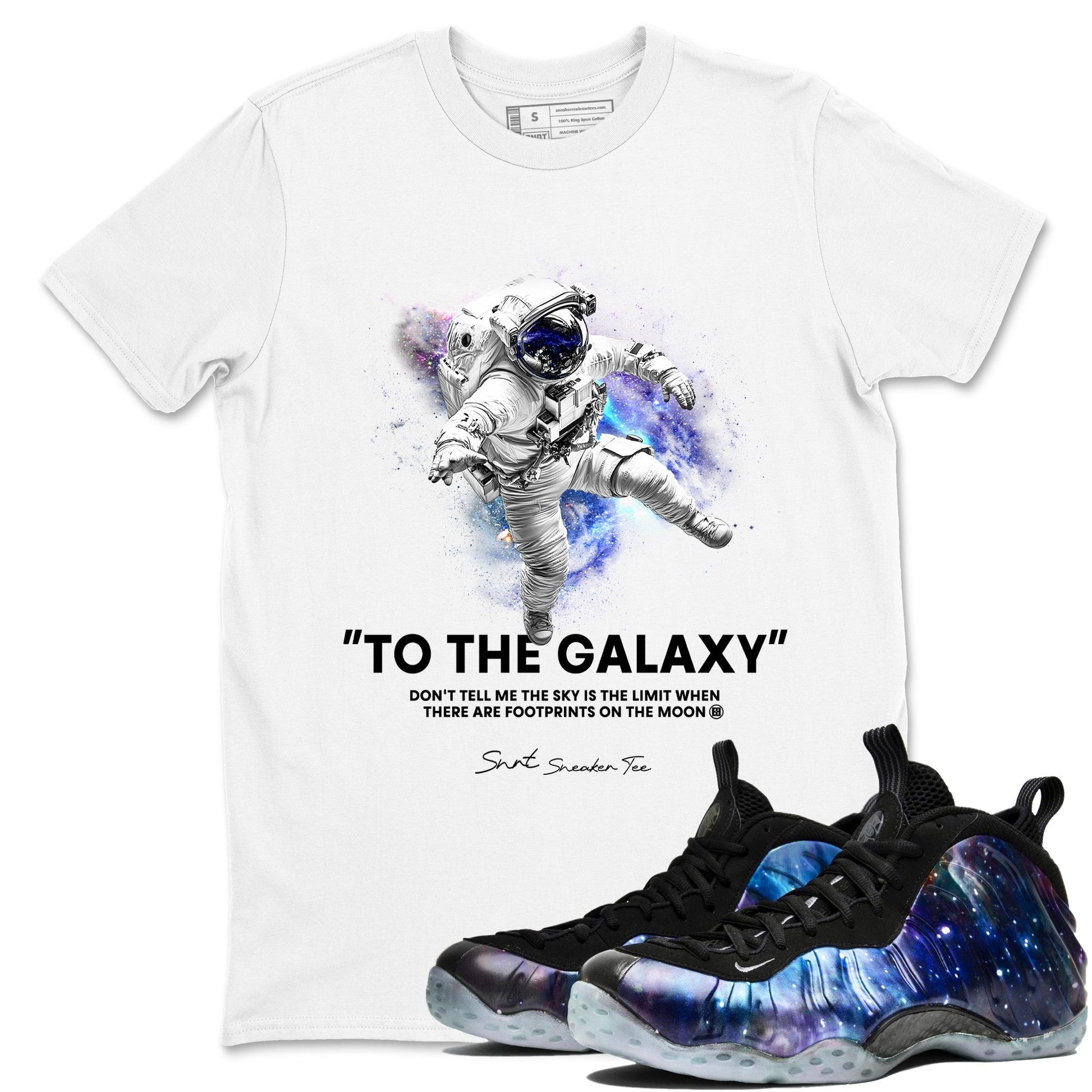 To The Galaxy Sneaker Tees - Air Foamposite One Galaxy
