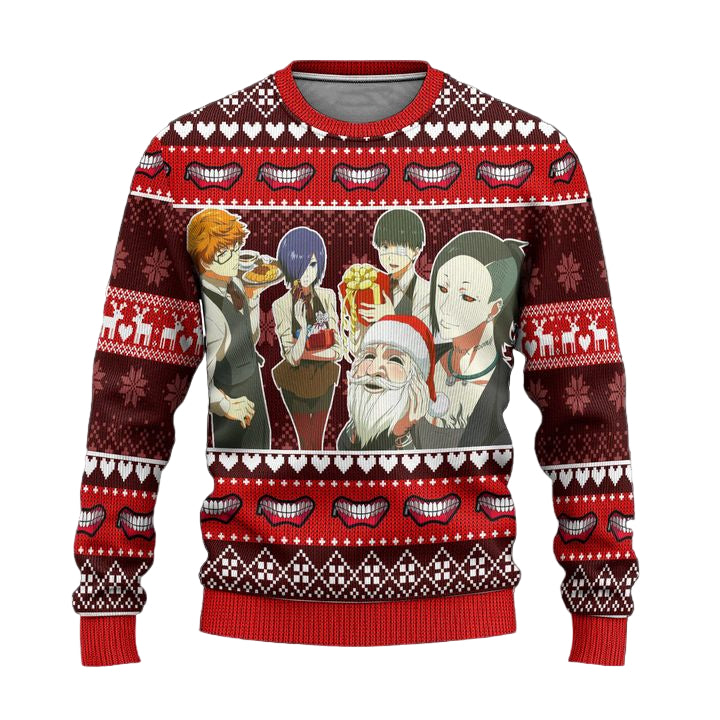 Tokyo Ghoul Anime Ugly Christmas Sweater Custom Xmas Gift ? Usalast